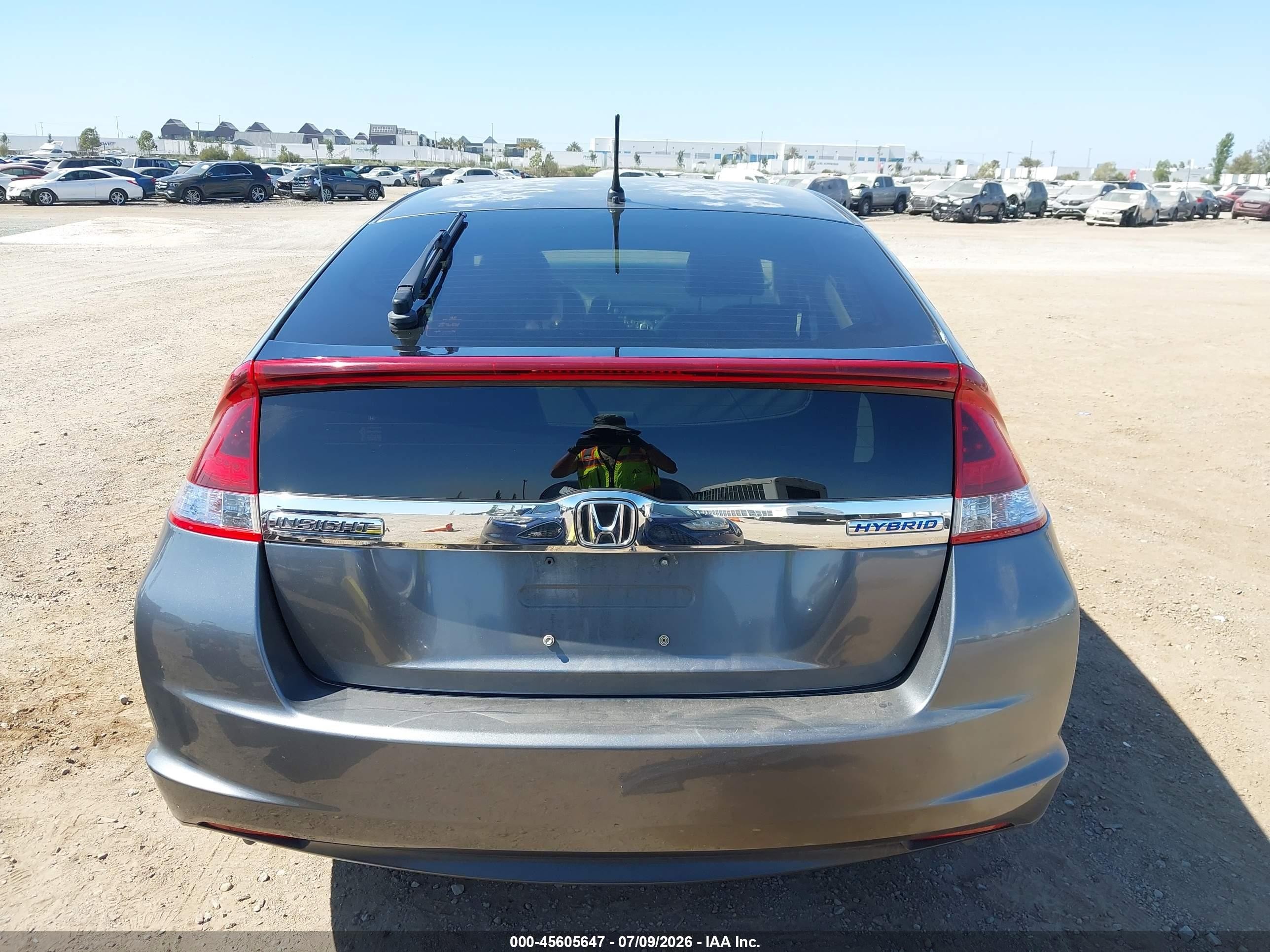 2014 Honda Insight Ex Gray vin: JHMZE2H77ES002036