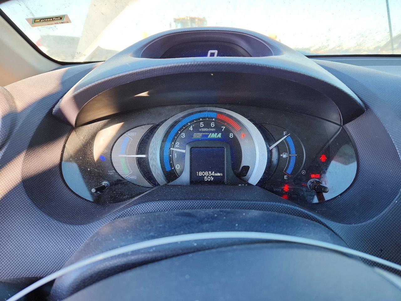 2010 Honda Insight Ex Серебряный vin: JHMZE2H78AS001813