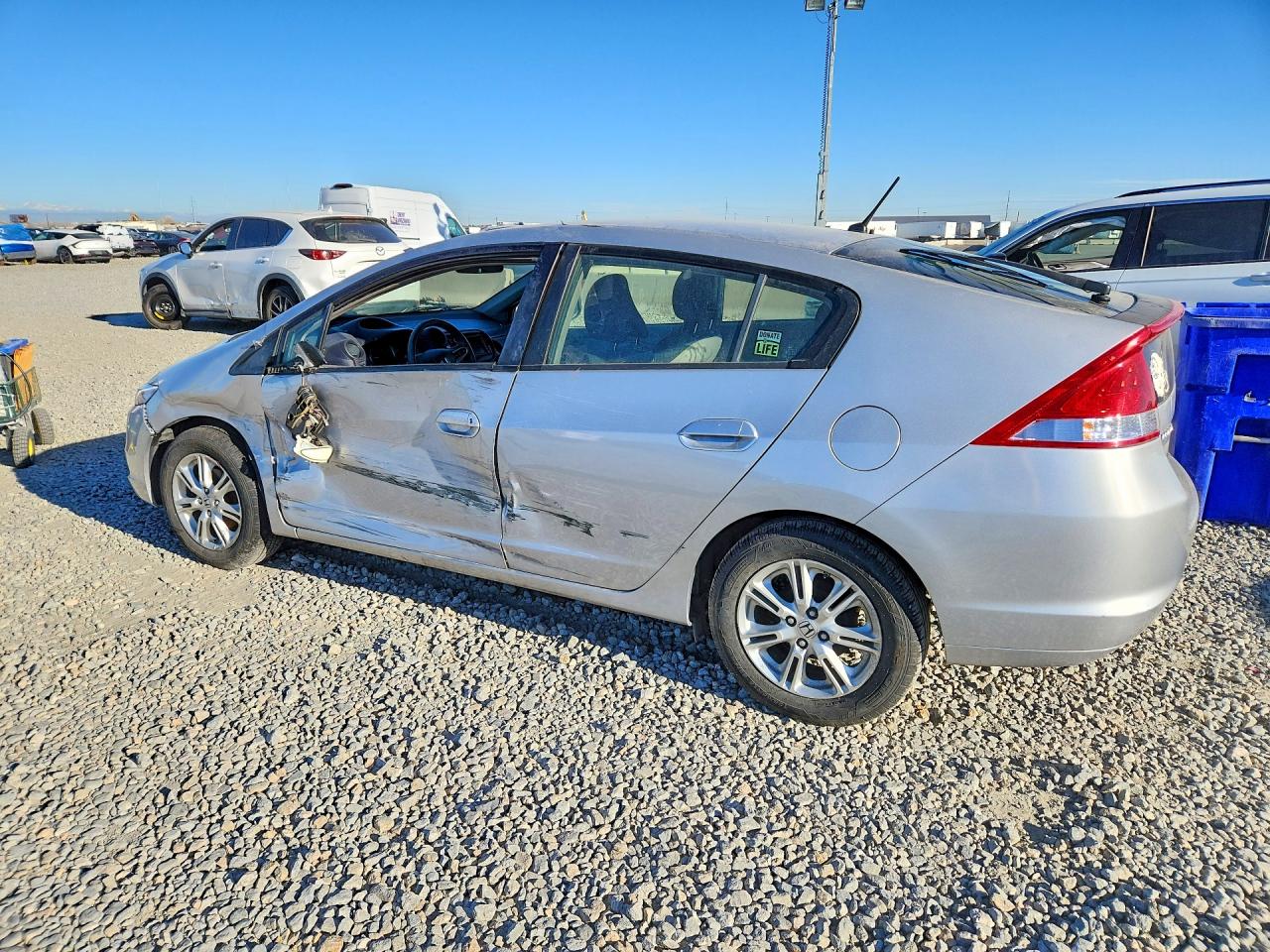 2010 Honda Insight Ex Серебряный vin: JHMZE2H78AS001813