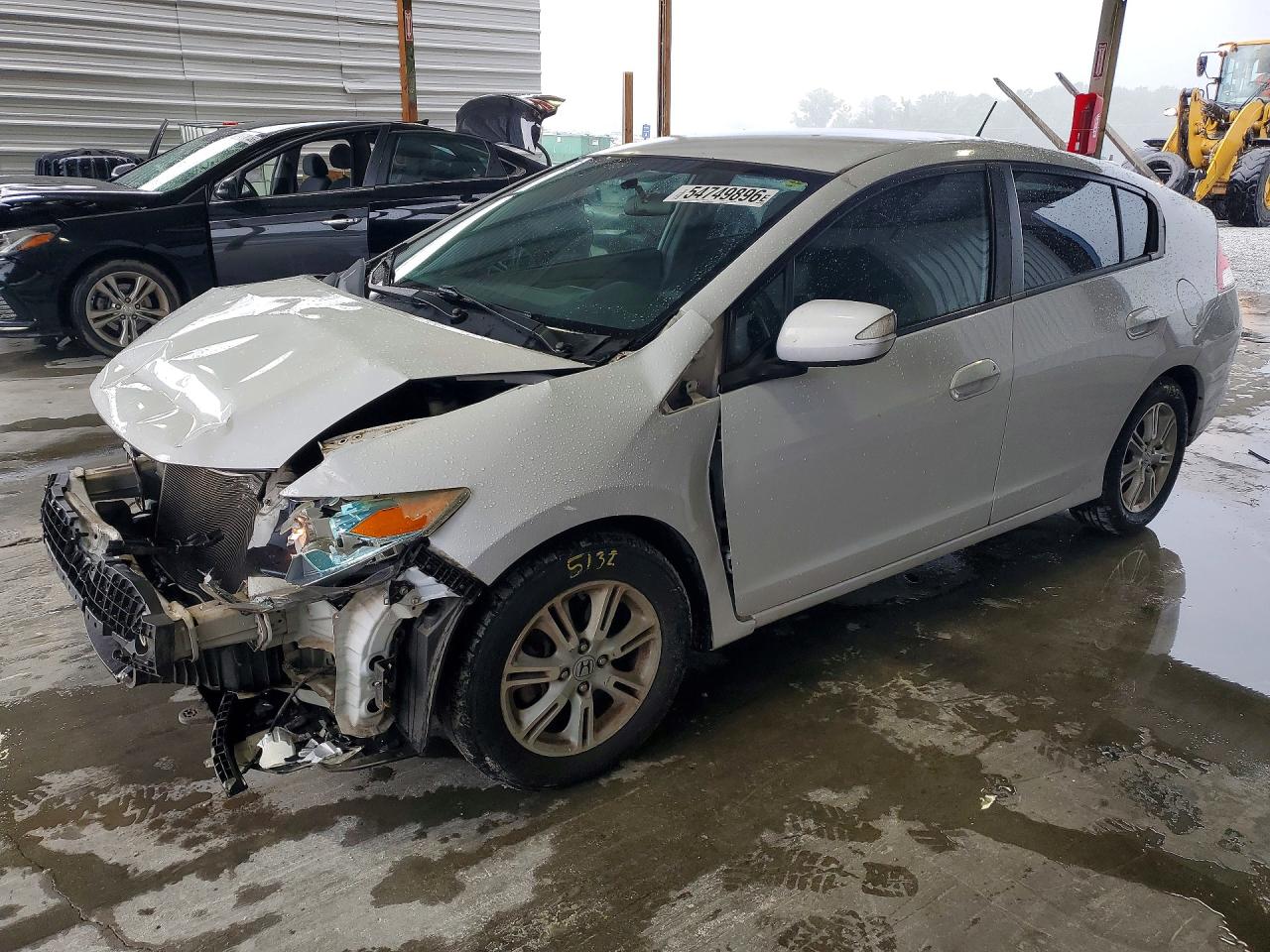 2010 Honda Insight Ex White vin: JHMZE2H78AS011452