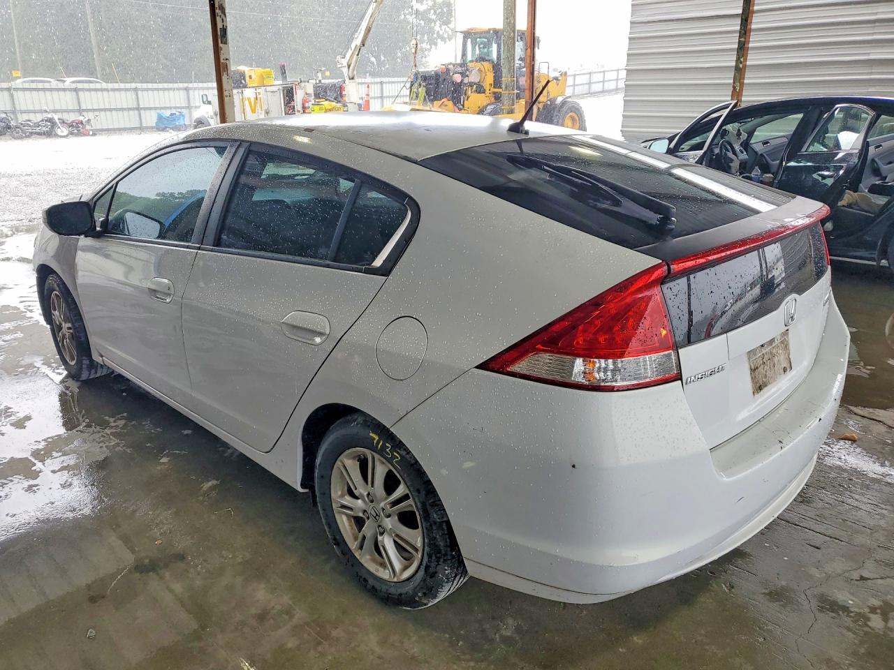 2010 Honda Insight Ex White vin: JHMZE2H78AS011452