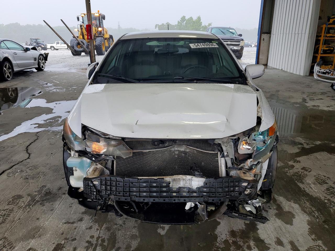 2010 Honda Insight Ex White vin: JHMZE2H78AS011452