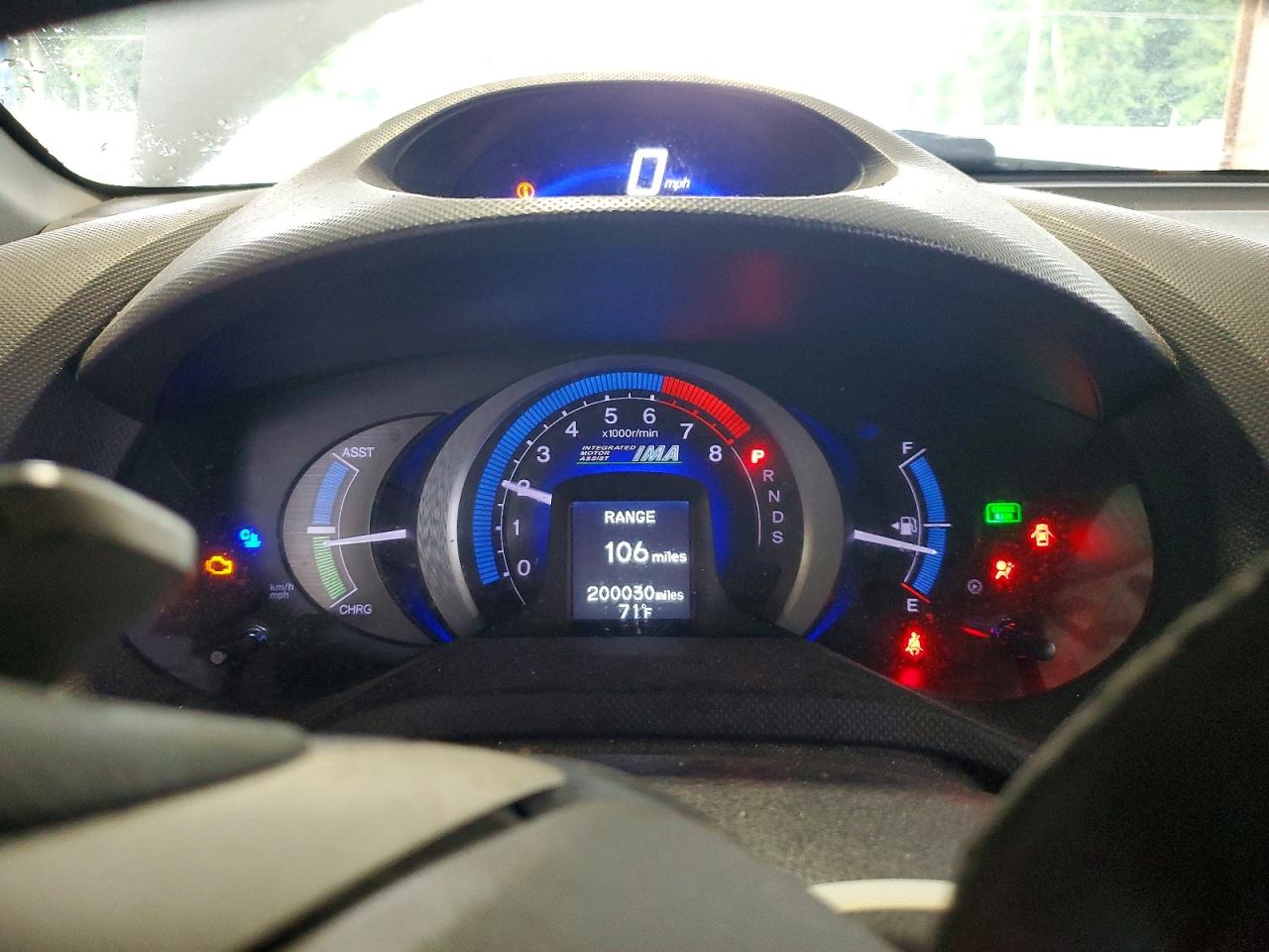 2010 Honda Insight Ex White vin: JHMZE2H78AS011452