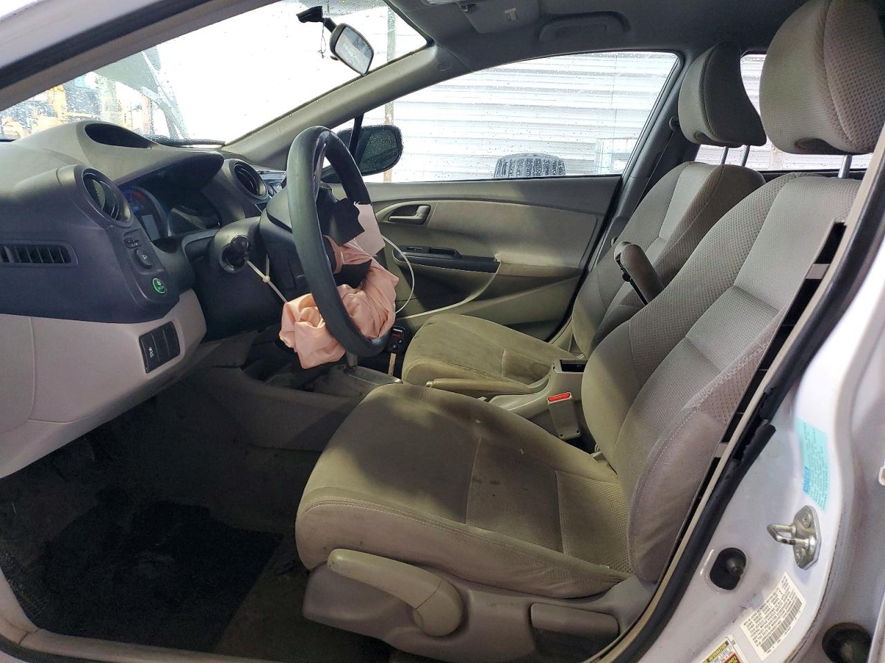 2010 Honda Insight Ex White vin: JHMZE2H78AS011452