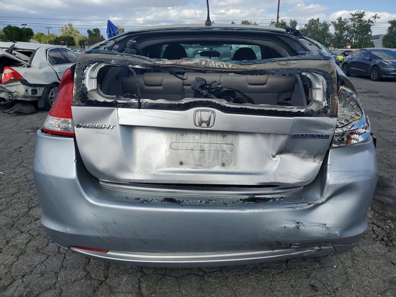 2010 Honda Insight Ex Silver vin: JHMZE2H78AS012259