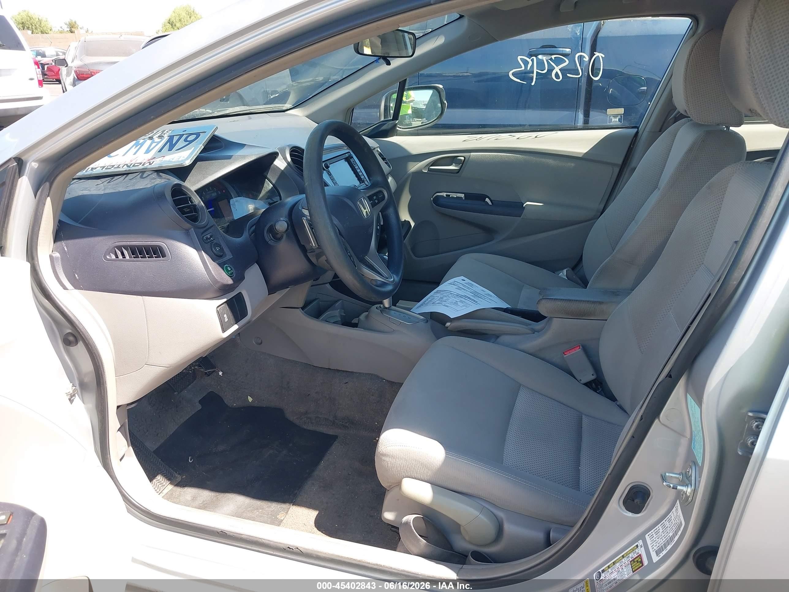 2010 Honda Insight Ex Silver vin: JHMZE2H78AS038764