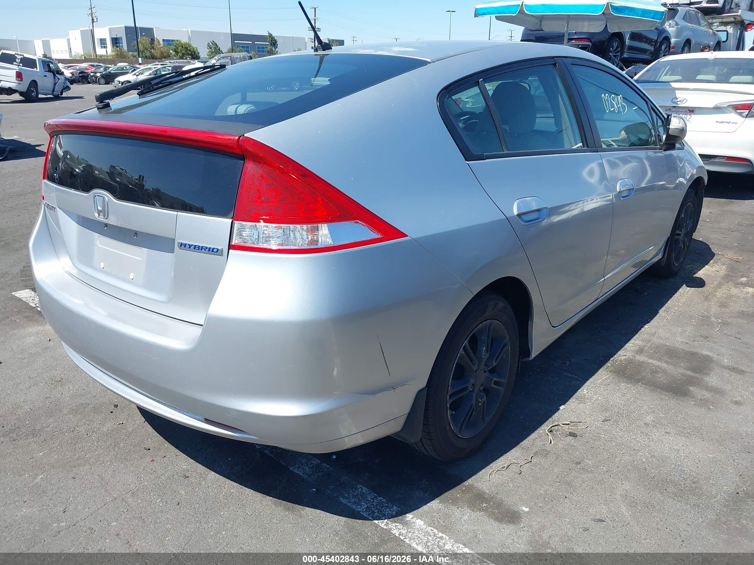 2010 Honda Insight Ex Silver vin: JHMZE2H78AS038764
