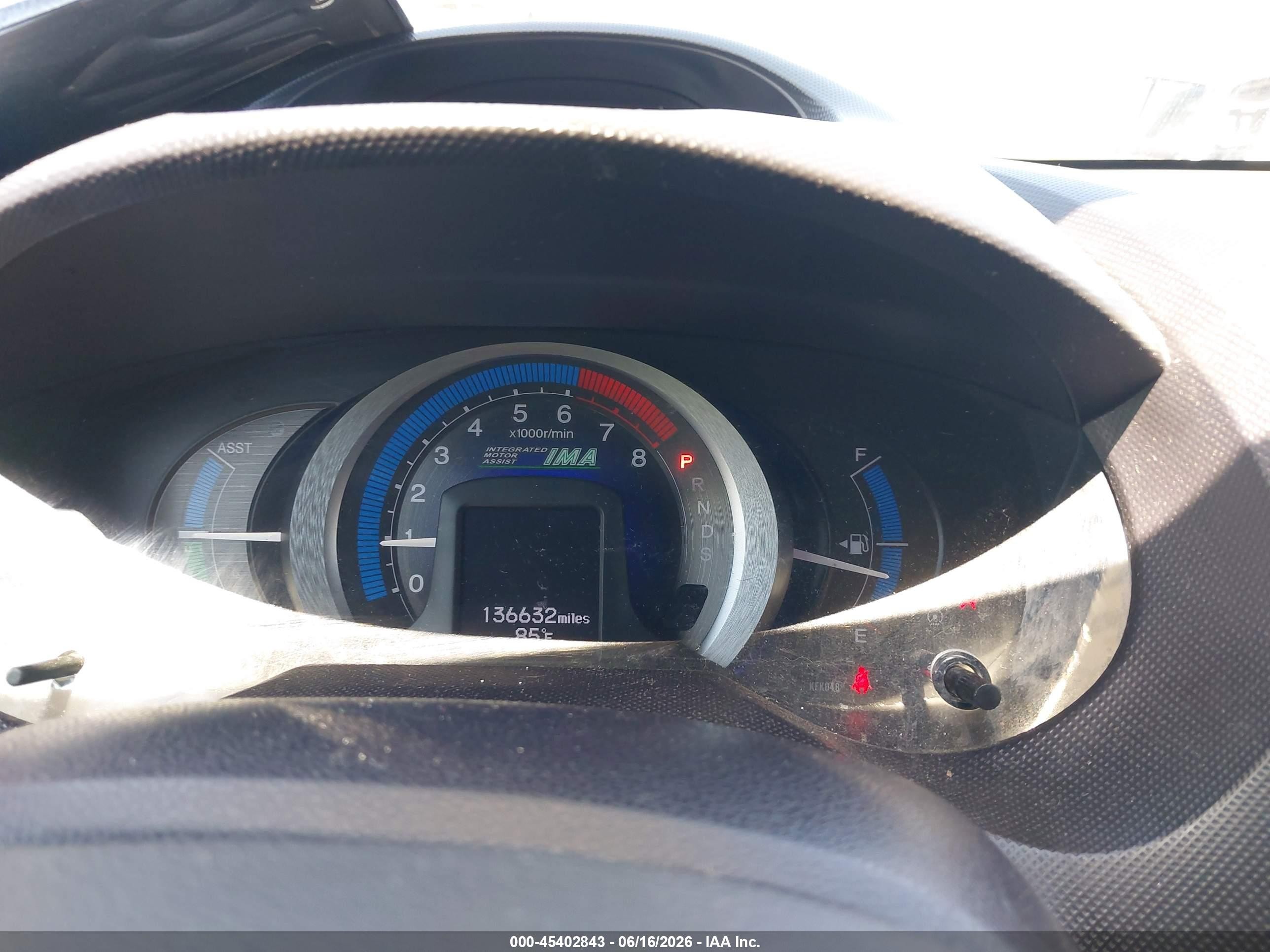 2010 Honda Insight Ex Silver vin: JHMZE2H78AS038764