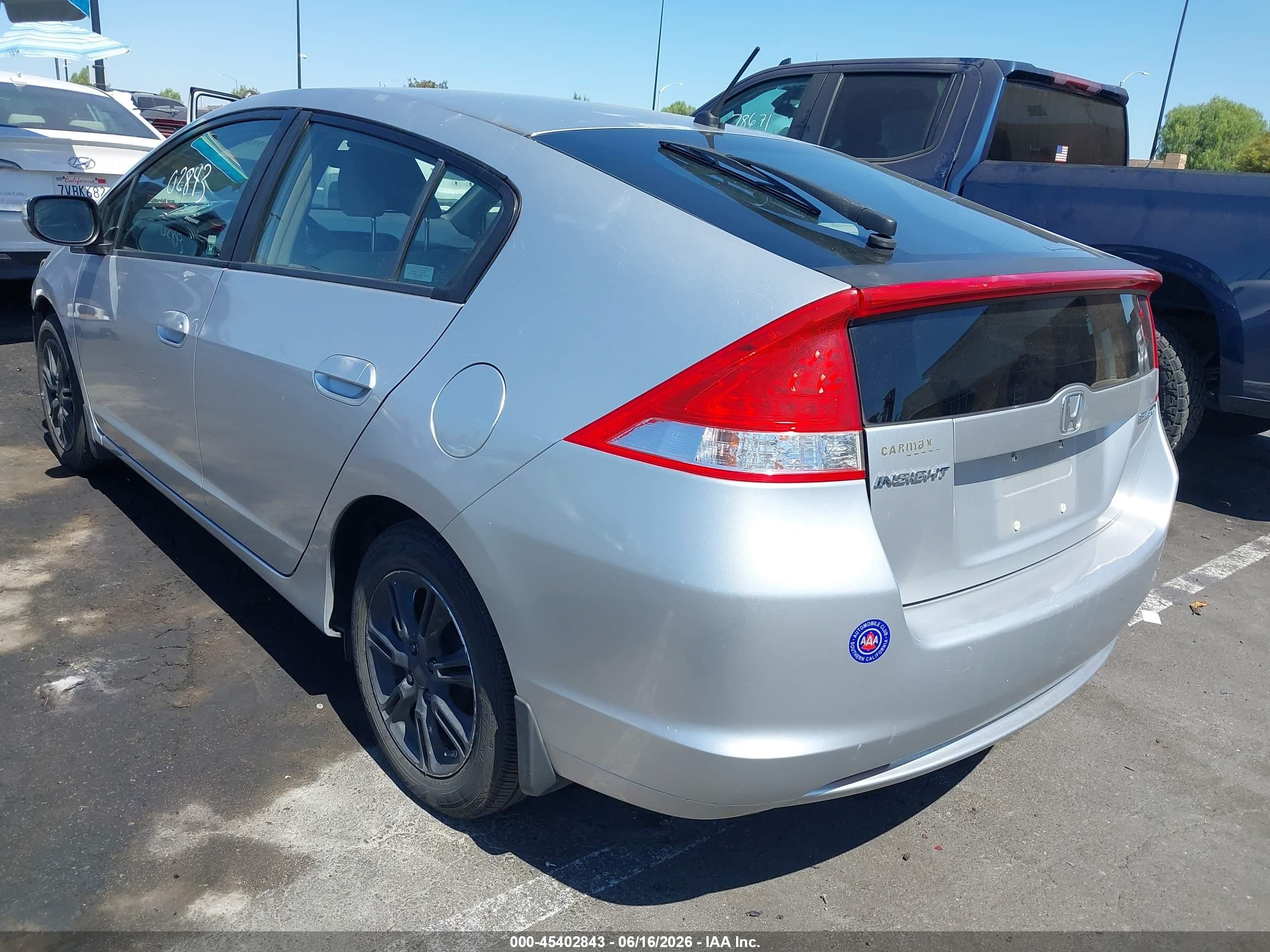 2010 Honda Insight Ex Silver vin: JHMZE2H78AS038764
