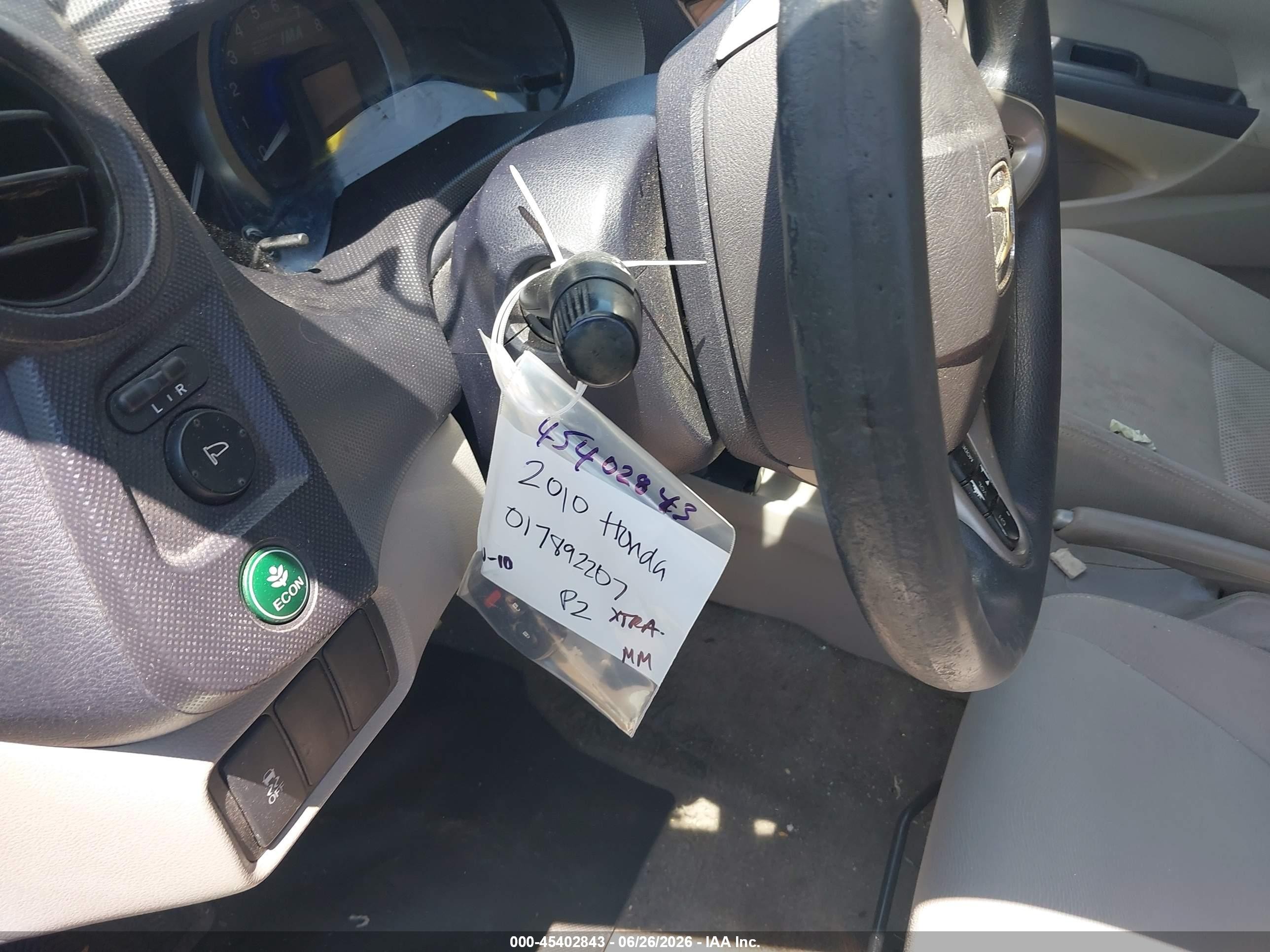 2010 Honda Insight Ex Silver vin: JHMZE2H78AS038764