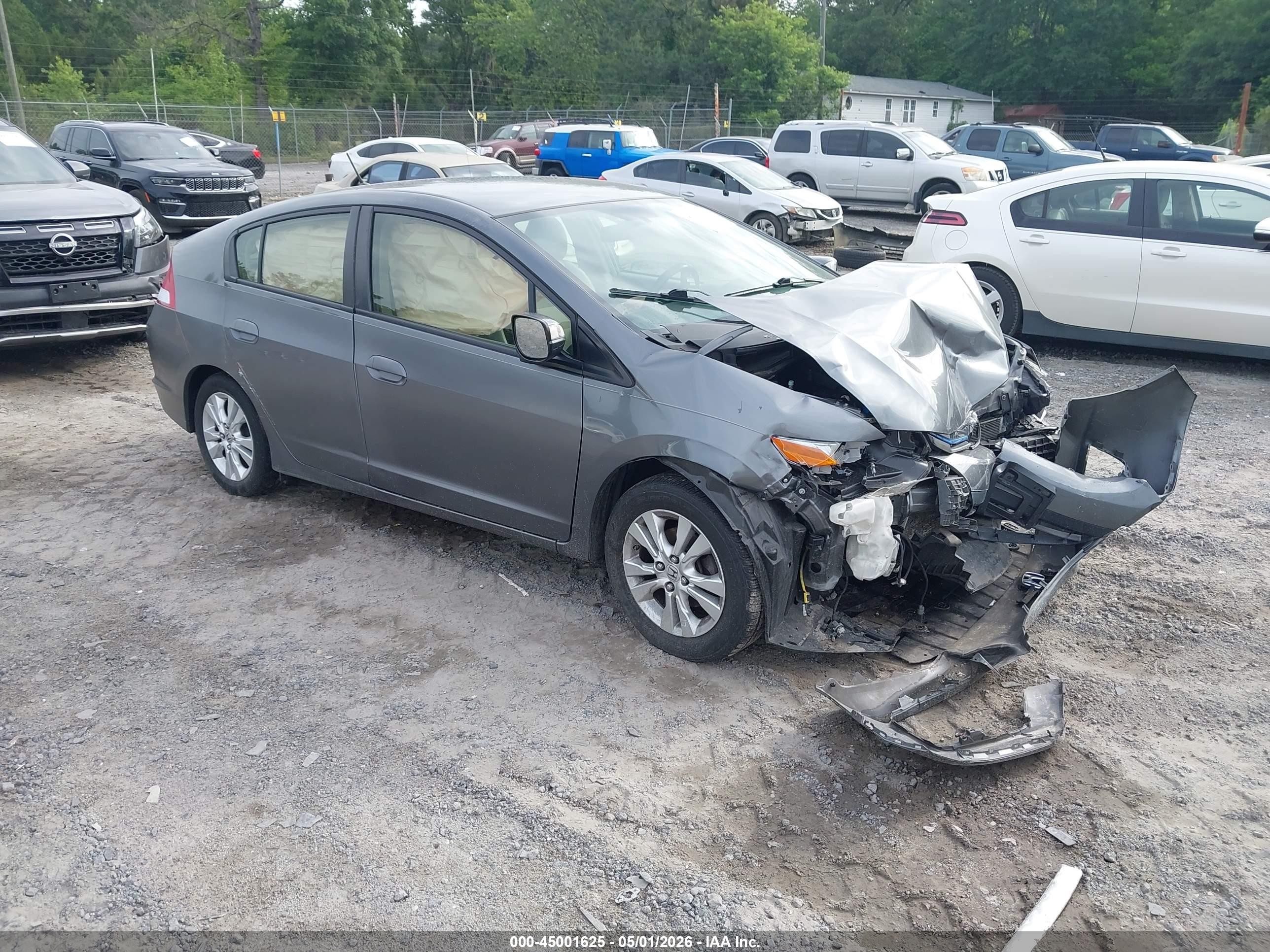 2013 Honda Insight Ex Gray vin: JHMZE2H78DS005834