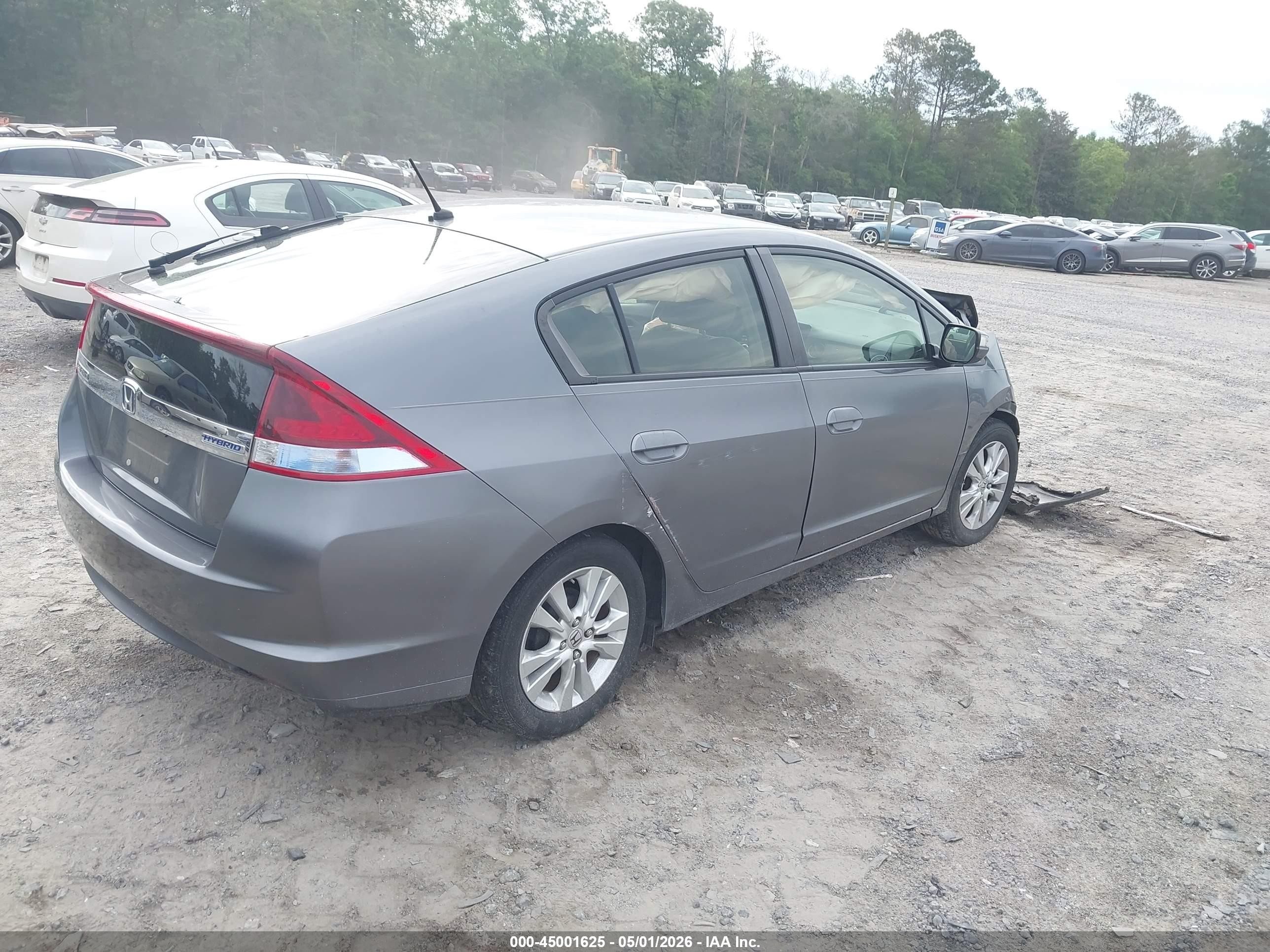 2013 Honda Insight Ex Gray vin: JHMZE2H78DS005834