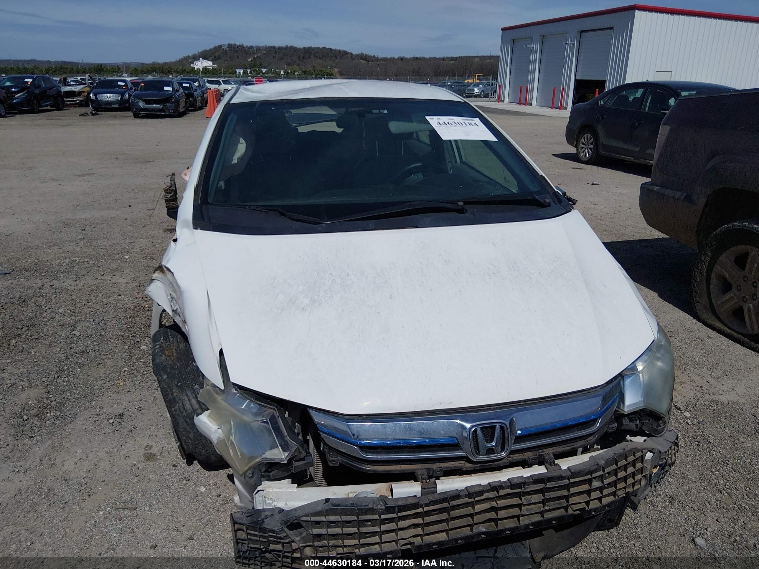 2013 Honda Insight Ex White vin: JHMZE2H78DS006854
