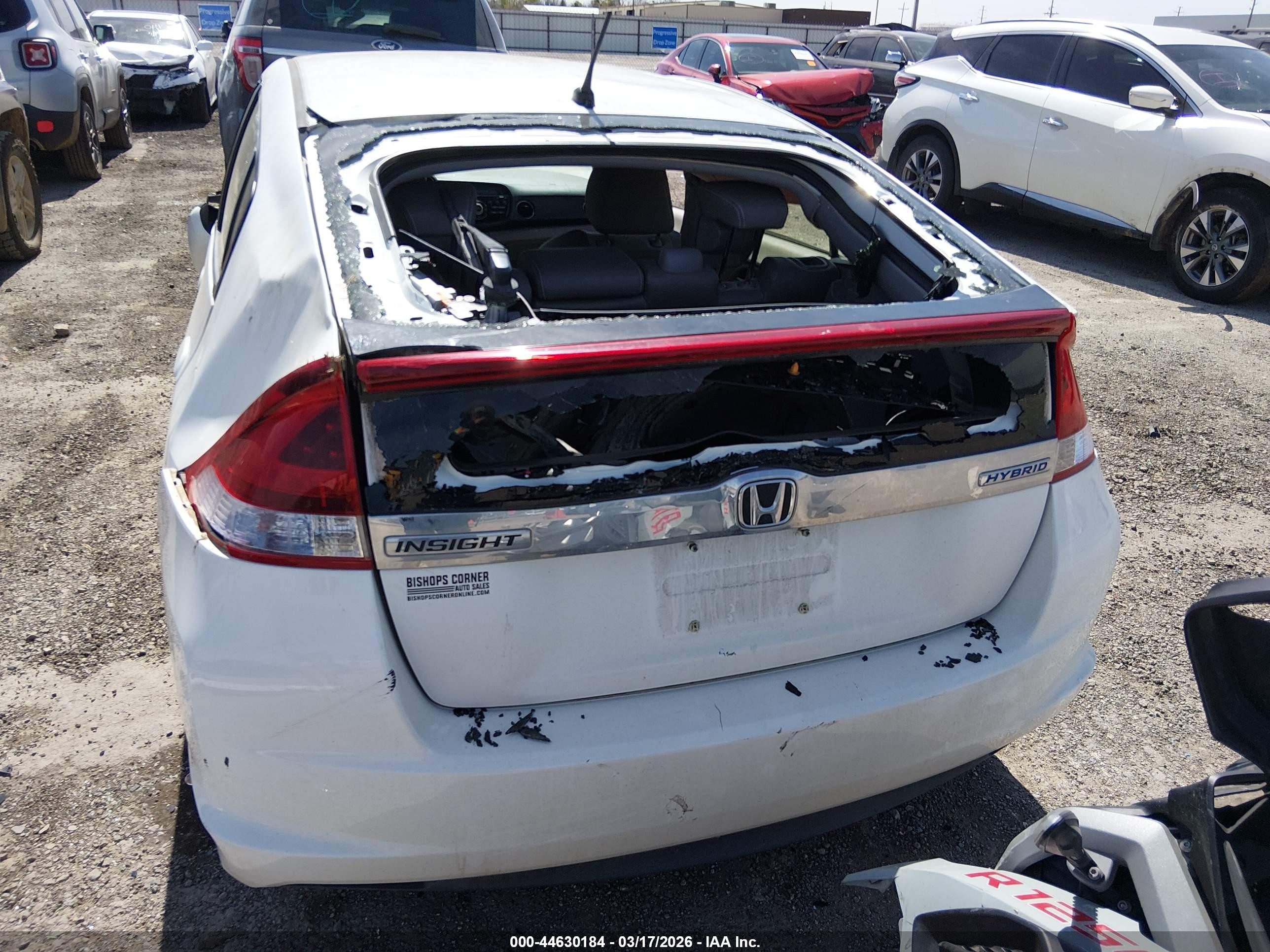 2013 Honda Insight Ex White vin: JHMZE2H78DS006854