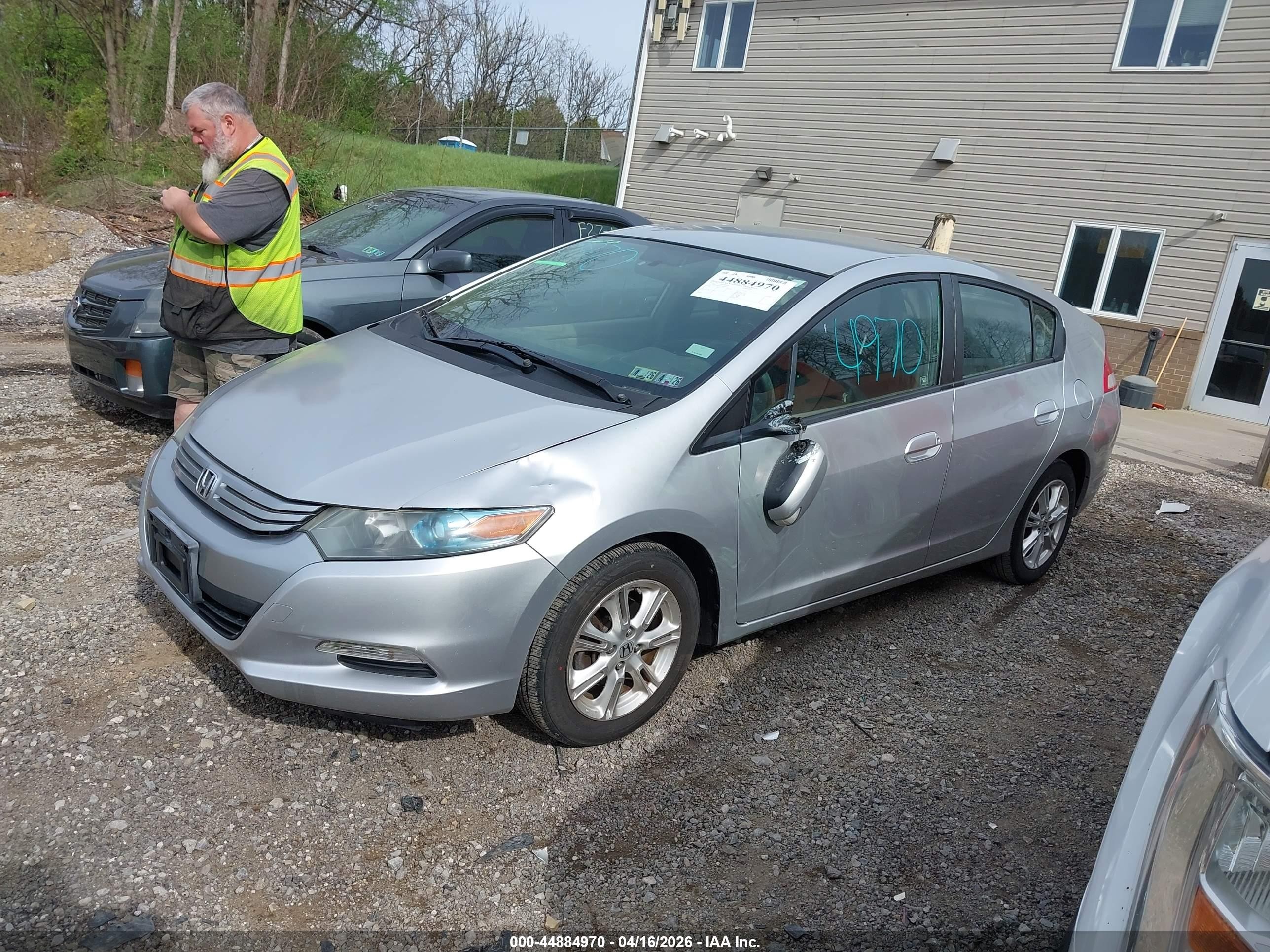 2010 Honda Insight Ex Silver vin: JHMZE2H79AS000525