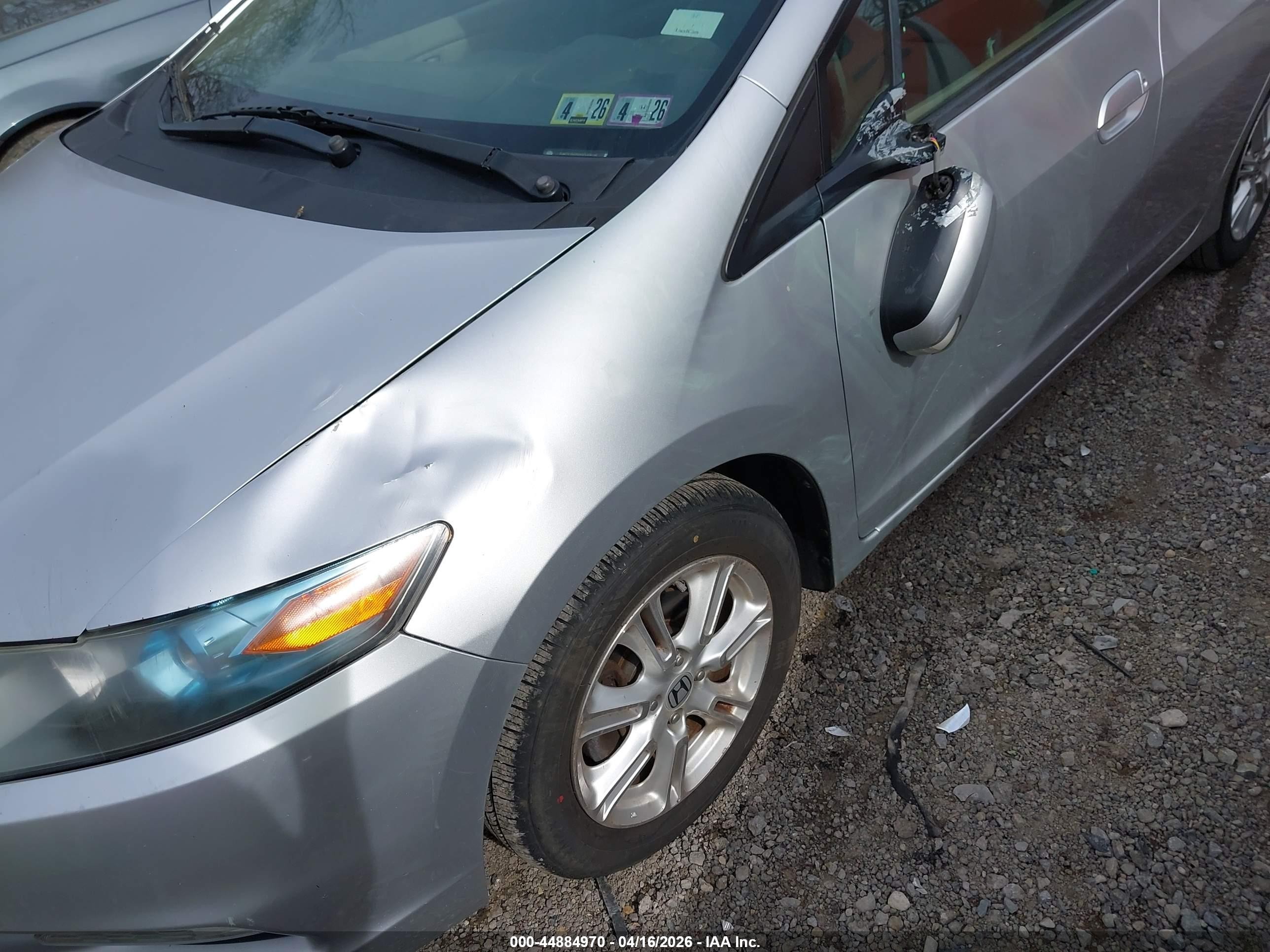 2010 Honda Insight Ex Silver vin: JHMZE2H79AS000525