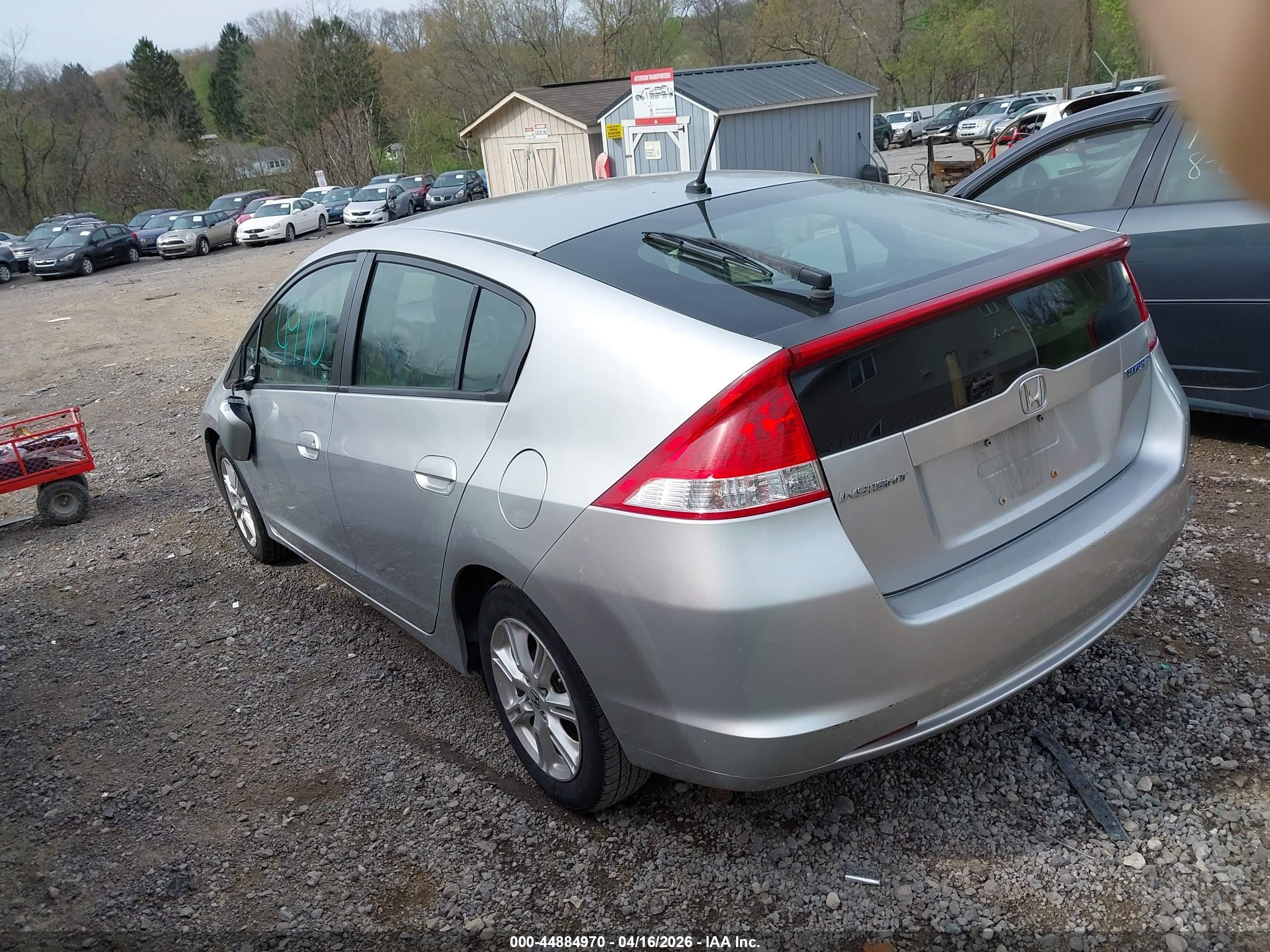 2010 Honda Insight Ex Silver vin: JHMZE2H79AS000525