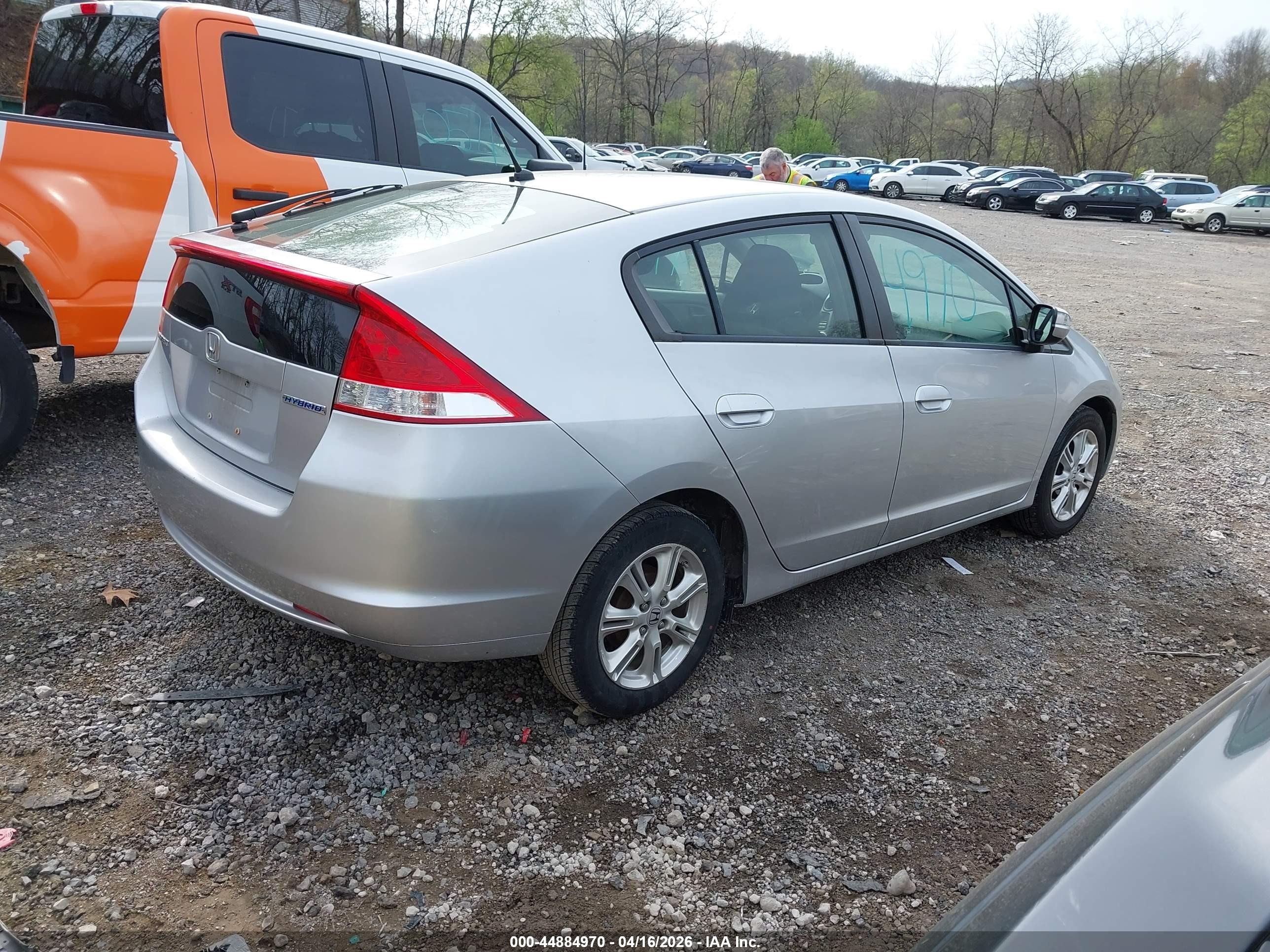 2010 Honda Insight Ex Silver vin: JHMZE2H79AS000525