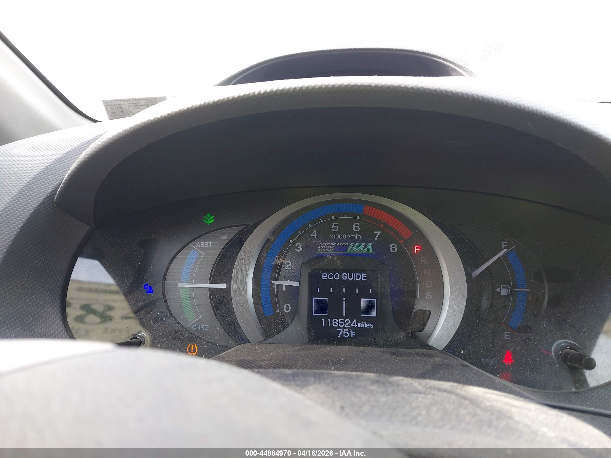 2010 Honda Insight Ex Silver vin: JHMZE2H79AS000525