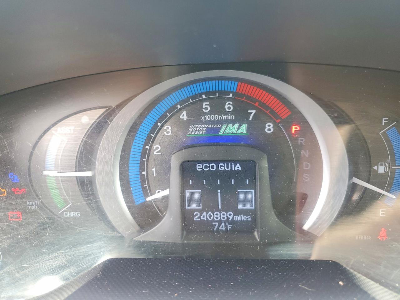 2010 Honda Insight Ex Charcoal vin: JHMZE2H79AS010858