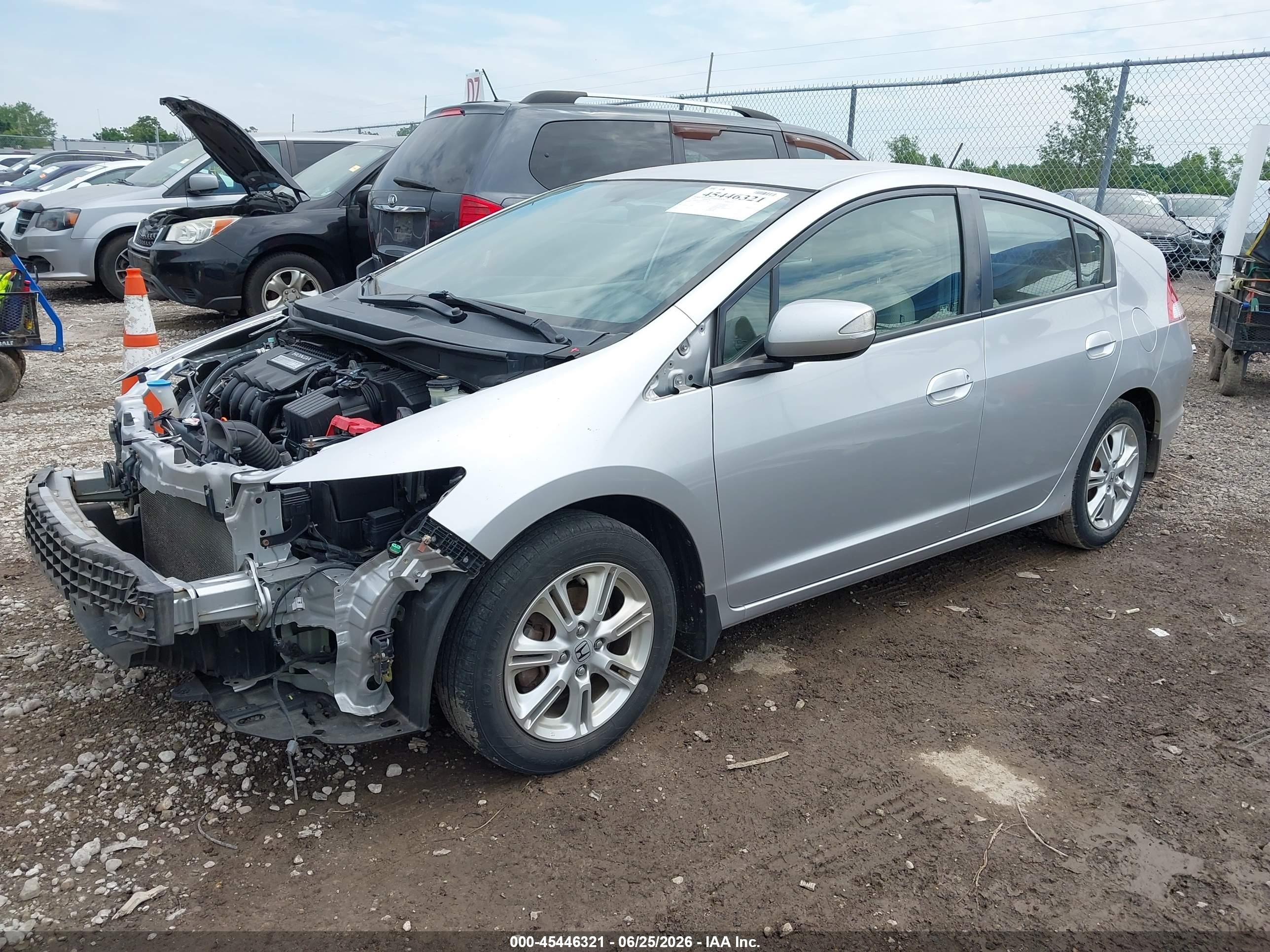 2010 Honda Insight Ex Silver vin: JHMZE2H79AS011542