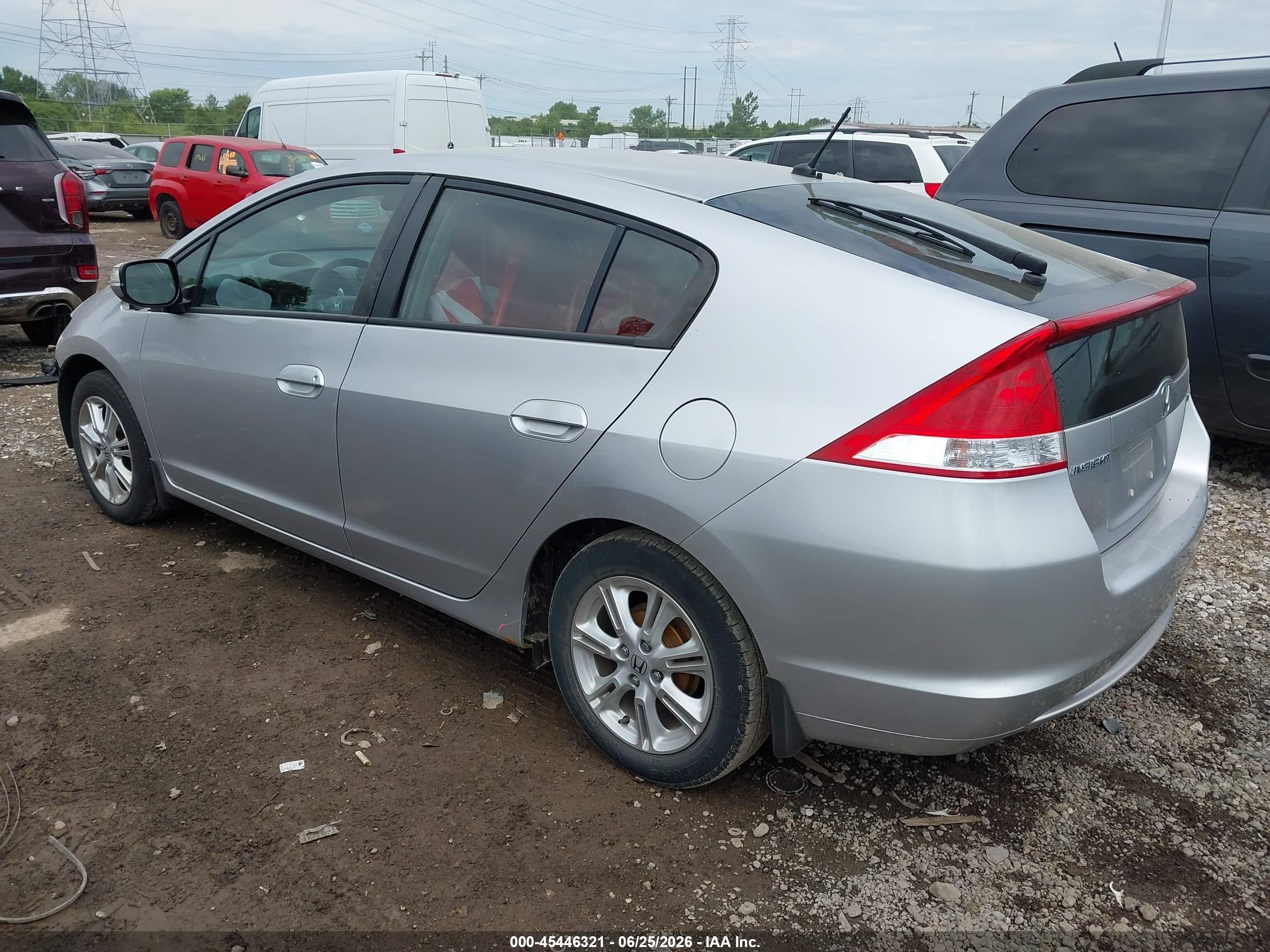 2010 Honda Insight Ex Silver vin: JHMZE2H79AS011542