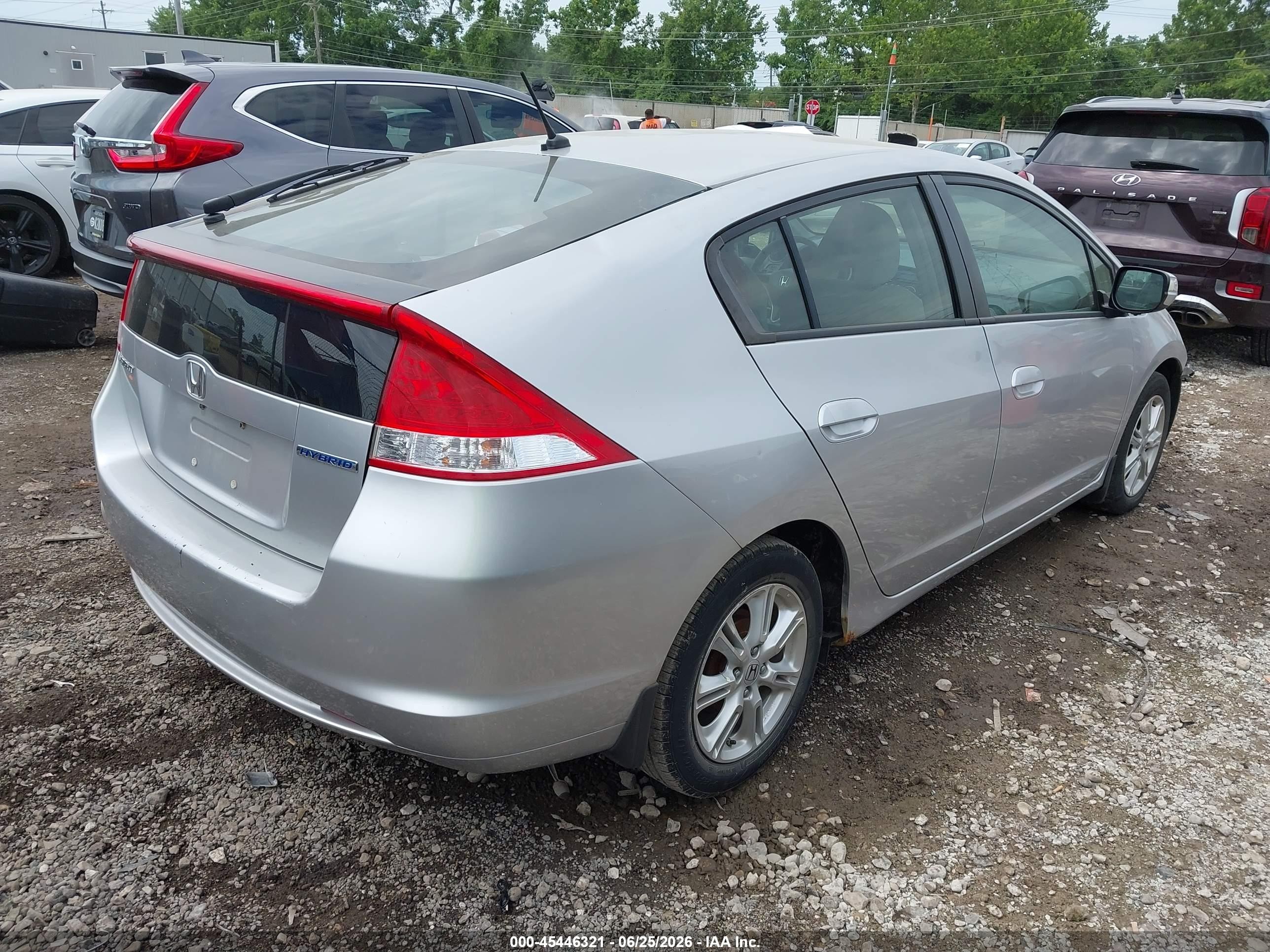 2010 Honda Insight Ex Silver vin: JHMZE2H79AS011542
