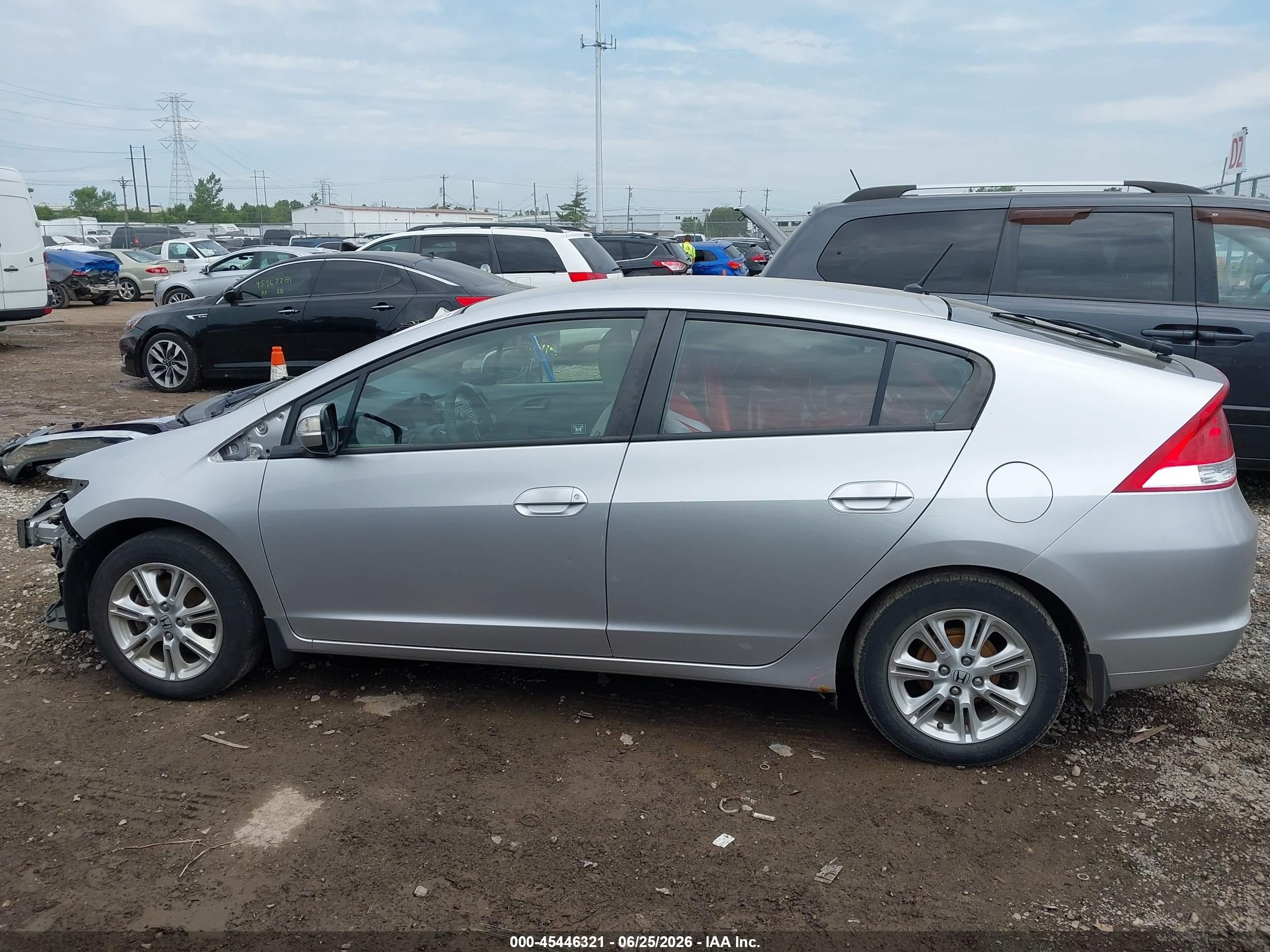 2010 Honda Insight Ex Silver vin: JHMZE2H79AS011542