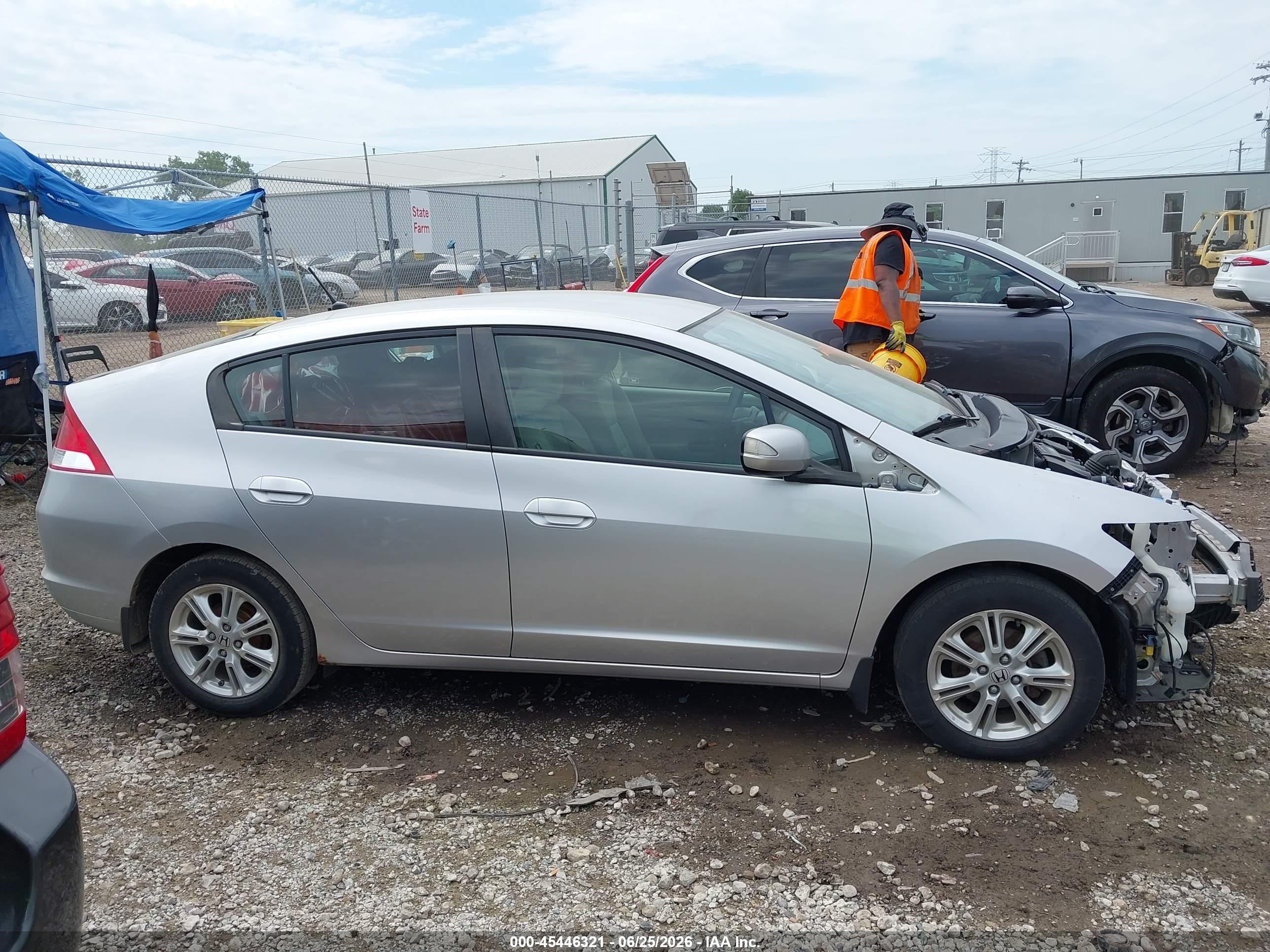 2010 Honda Insight Ex Silver vin: JHMZE2H79AS011542