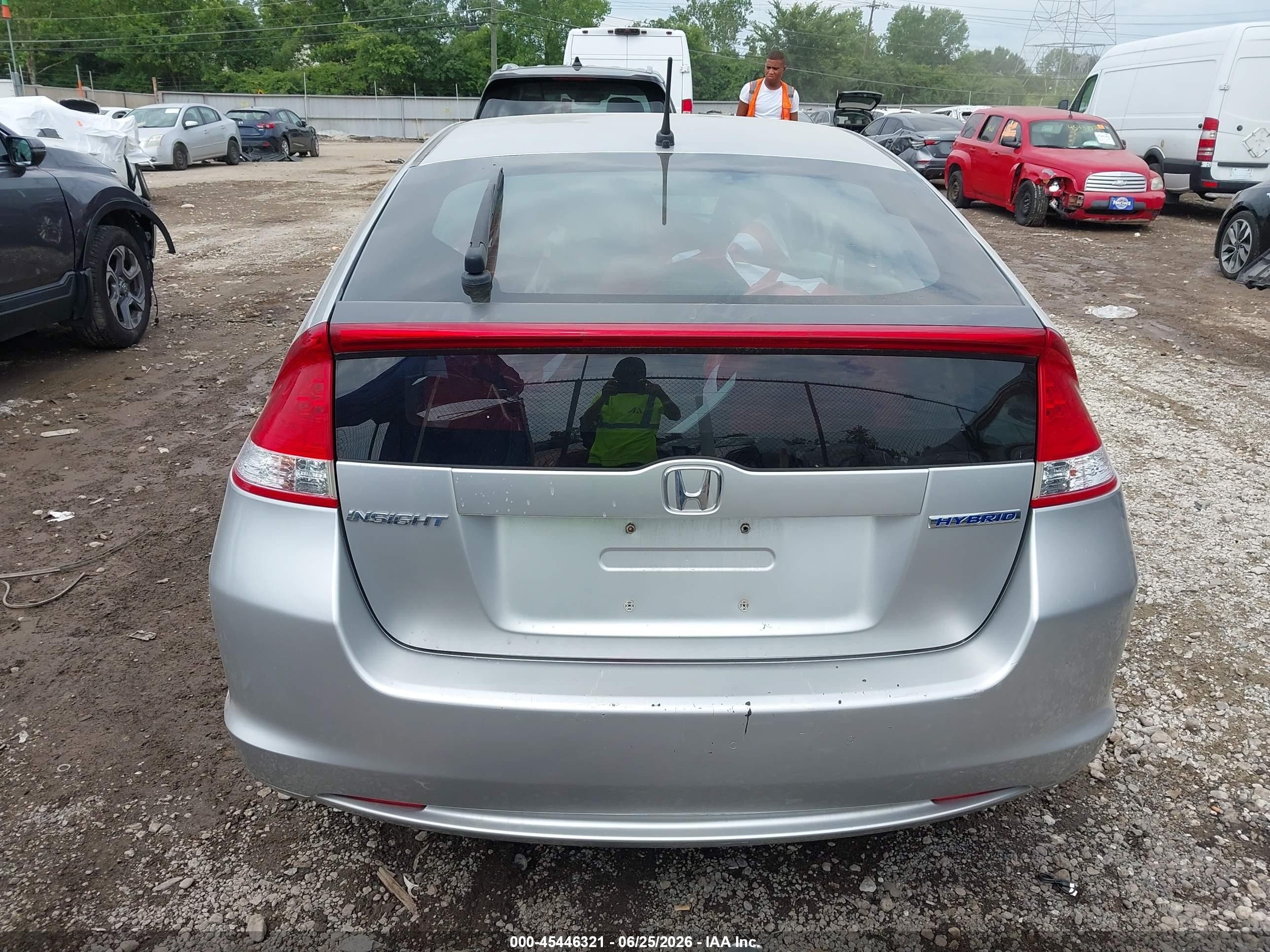 2010 Honda Insight Ex Silver vin: JHMZE2H79AS011542