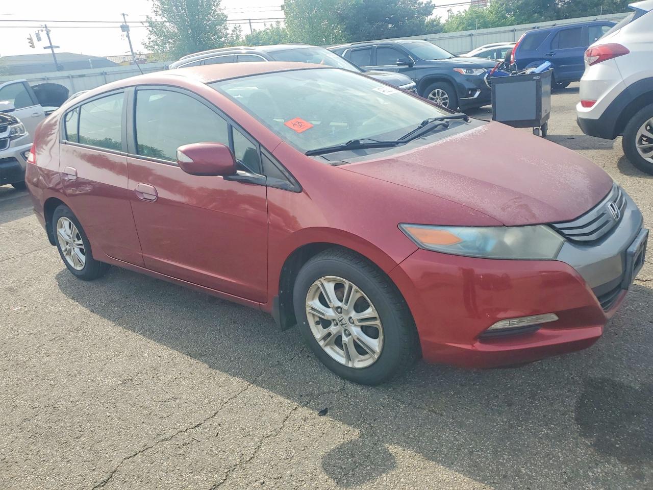 2010 Honda Insight Ex Red vin: JHMZE2H79AS013565