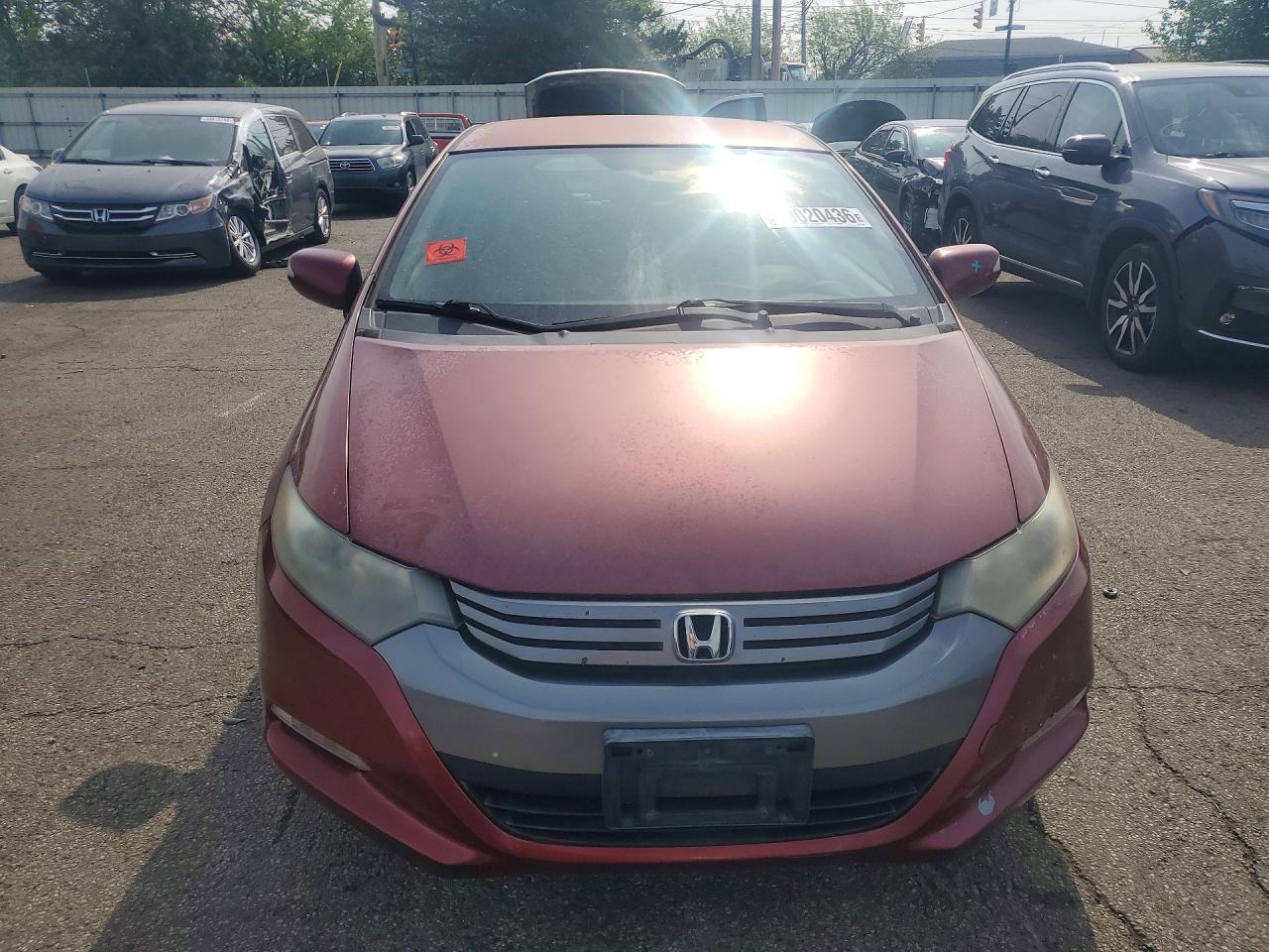 2010 Honda Insight Ex Red vin: JHMZE2H79AS013565