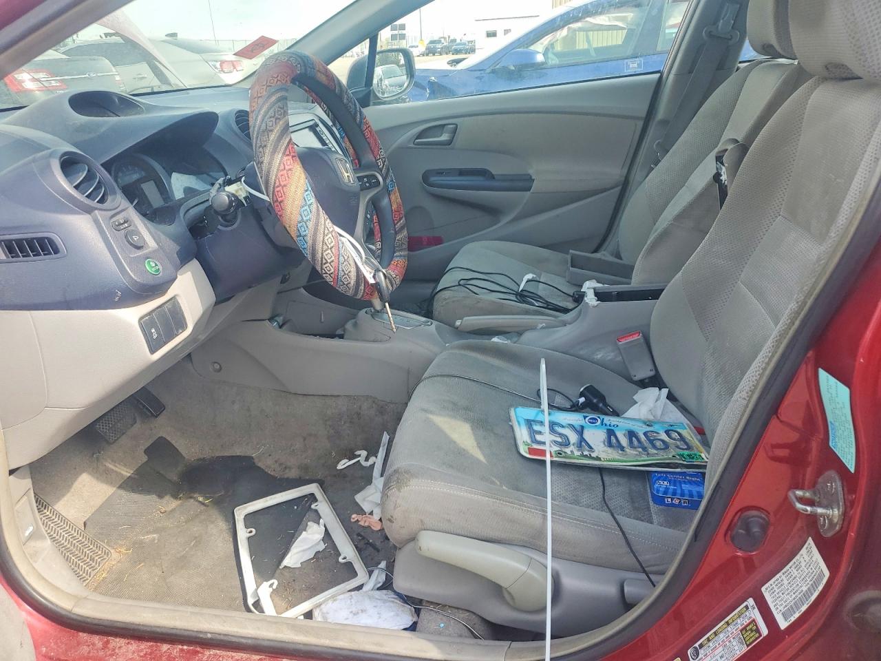 2010 Honda Insight Ex Red vin: JHMZE2H79AS013565