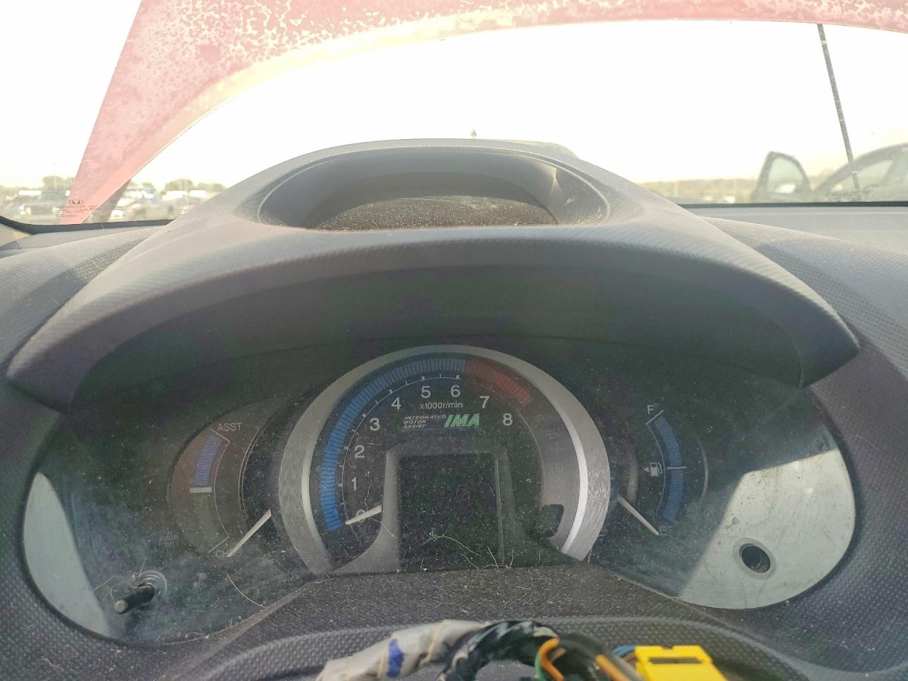 2010 Honda Insight Ex Red vin: JHMZE2H79AS013565