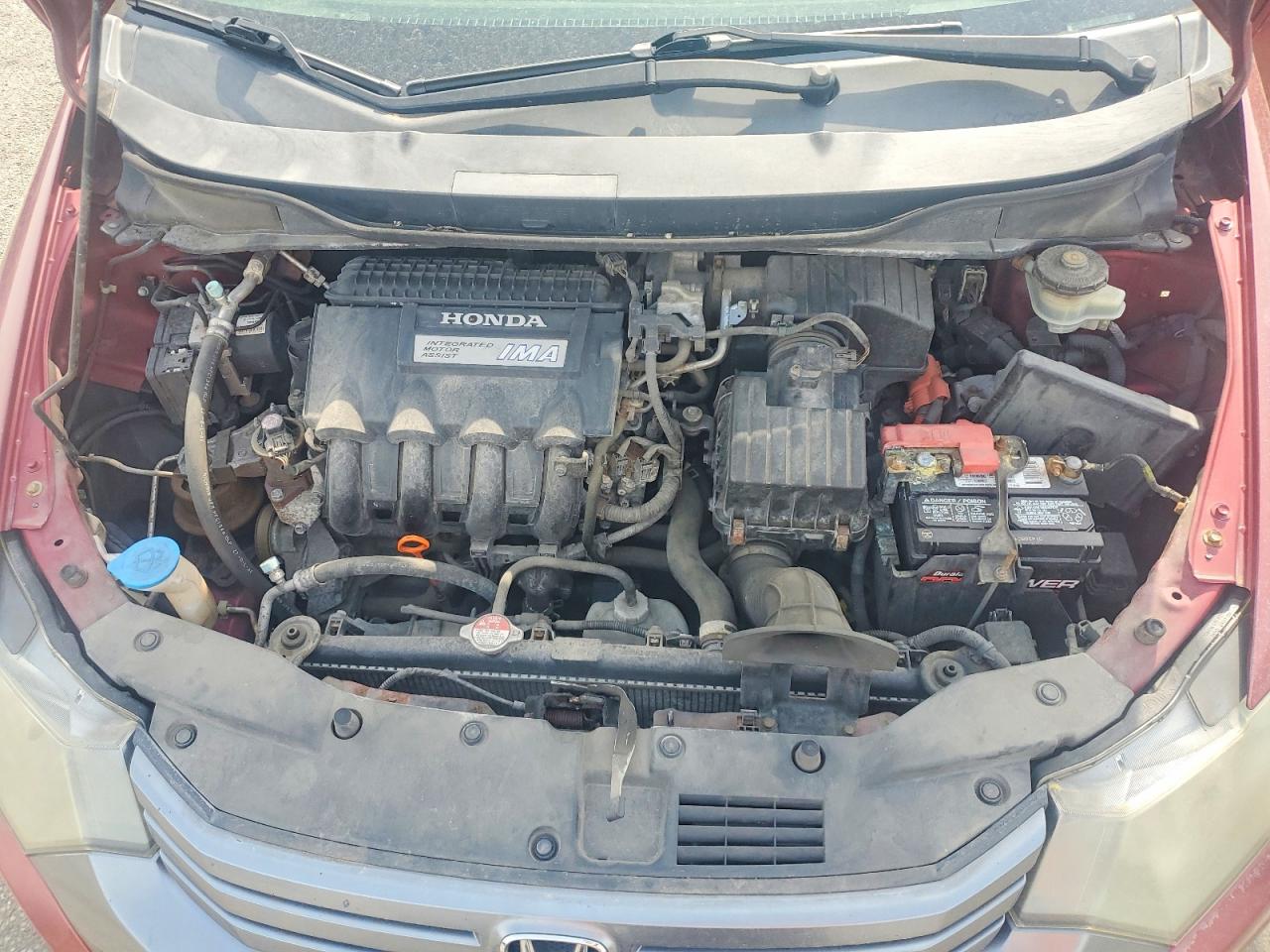 2010 Honda Insight Ex Red vin: JHMZE2H79AS013565