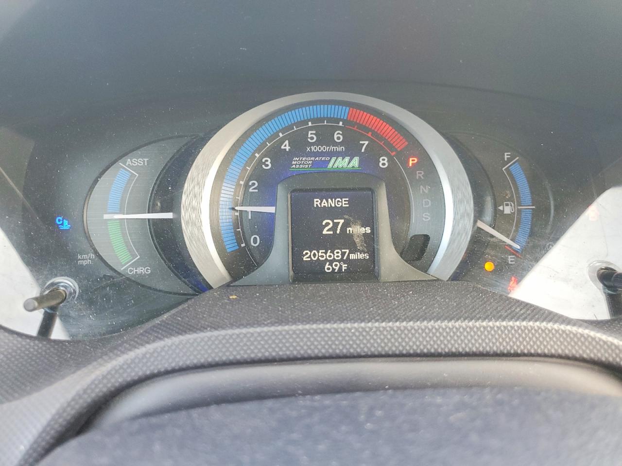 2010 Honda Insight Ex Charcoal vin: JHMZE2H79AS015834