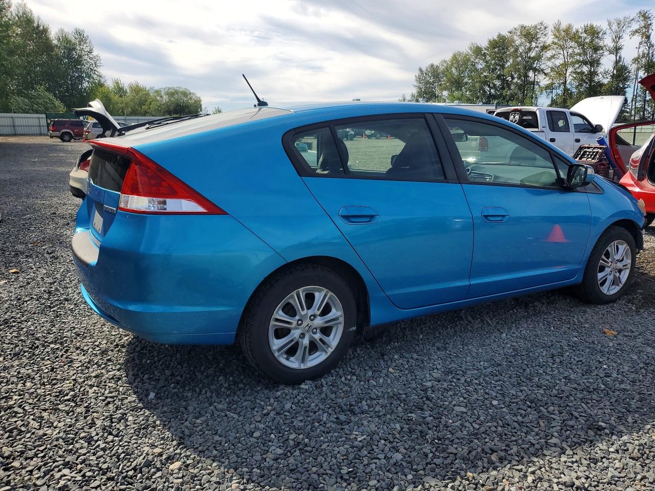 2010 Honda Insight Ex Blue vin: JHMZE2H79AS021391