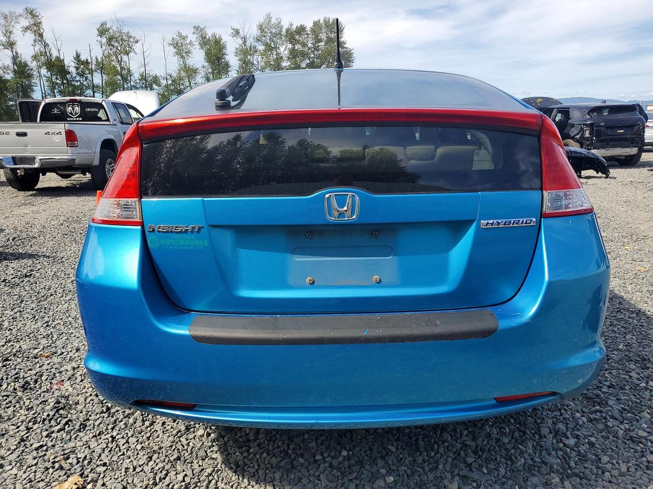 2010 Honda Insight Ex Blue vin: JHMZE2H79AS021391