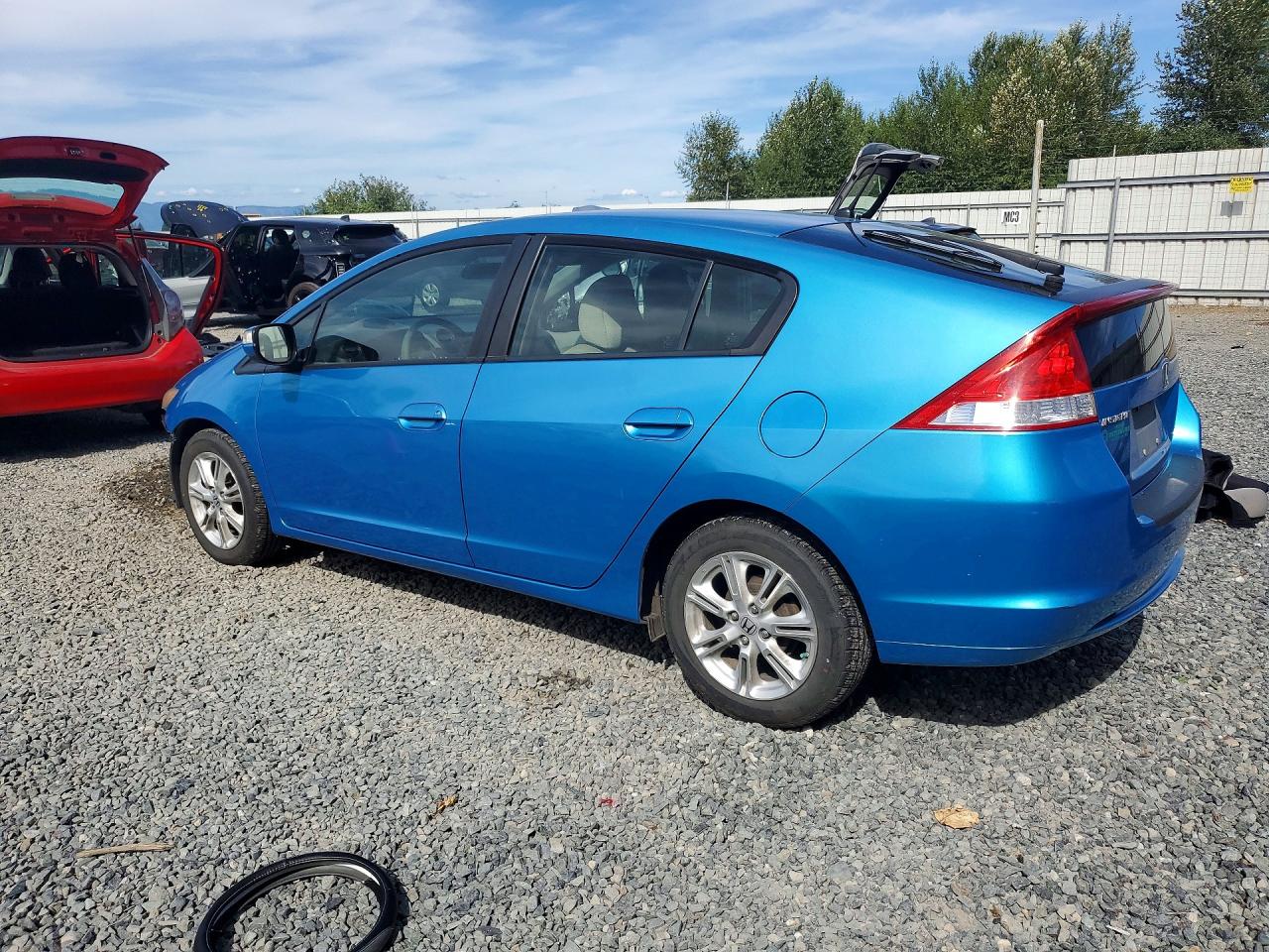 2010 Honda Insight Ex Blue vin: JHMZE2H79AS021391