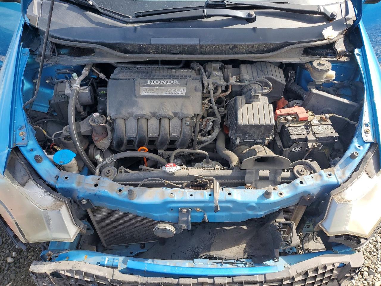 2010 Honda Insight Ex Blue vin: JHMZE2H79AS021391