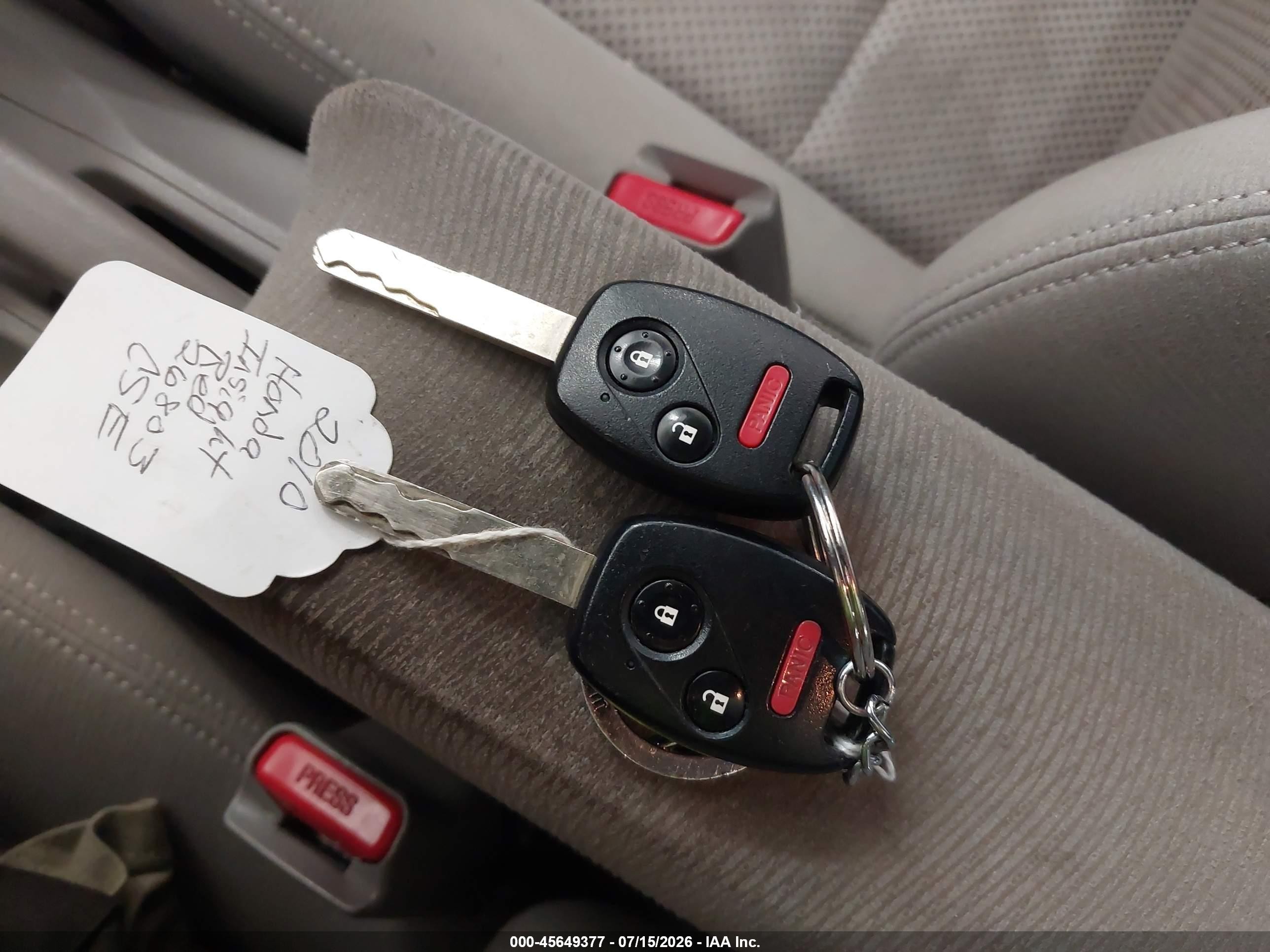 2010 Honda Insight Ex Красный vin: JHMZE2H79AS026803