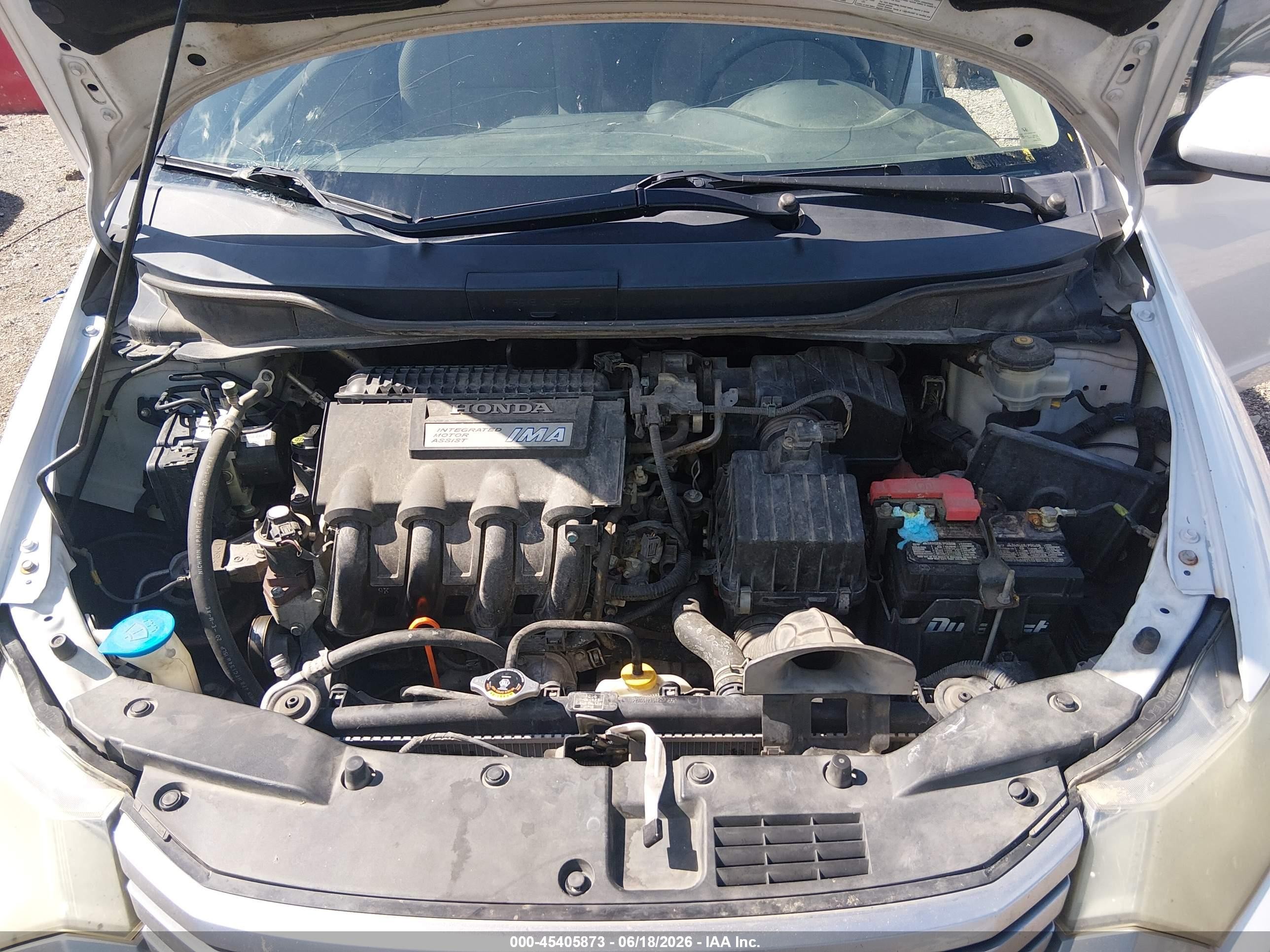 2010 Honda Insight Ex White vin: JHMZE2H79AS040734