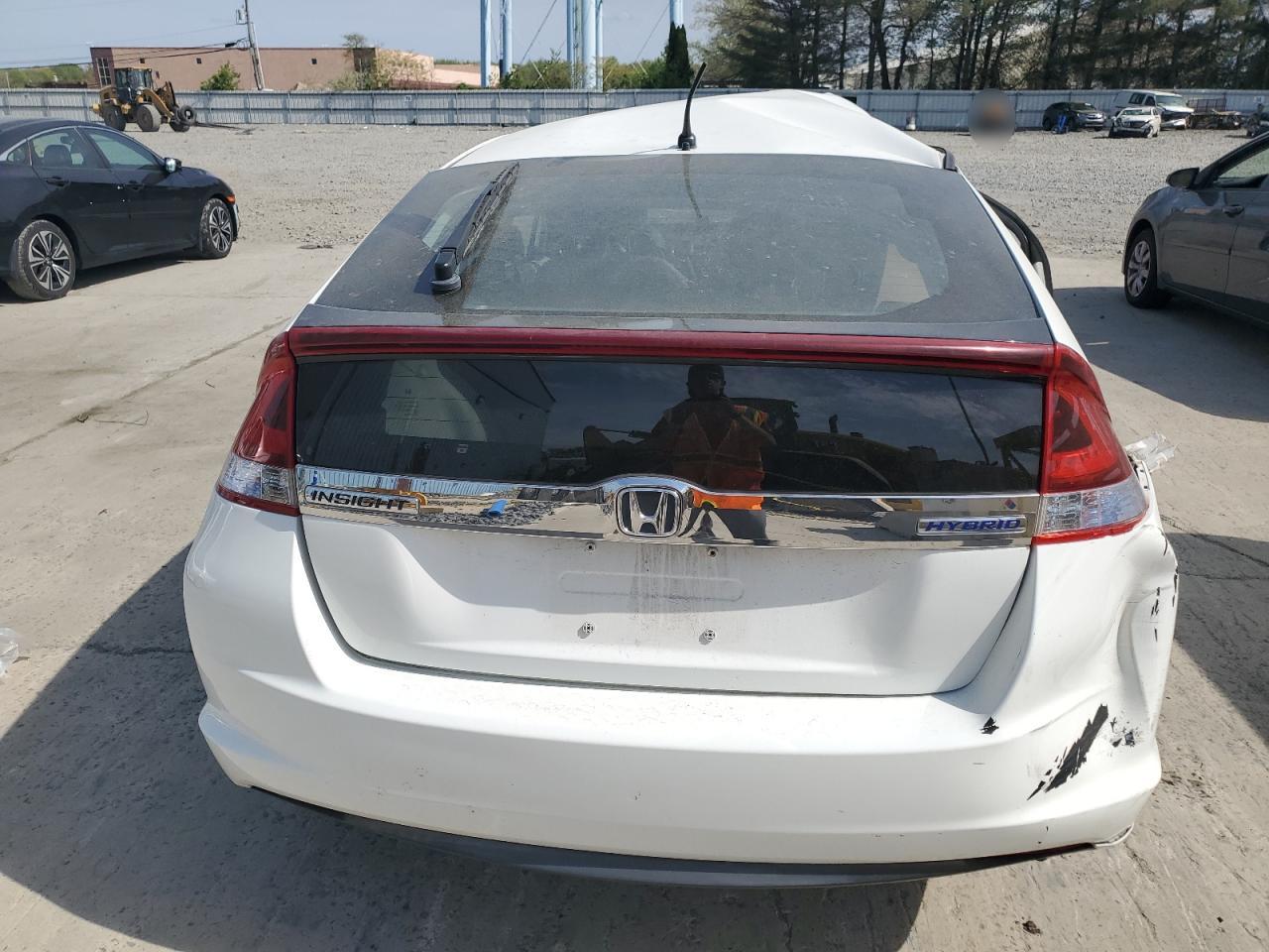 2012 Honda Insight Ex White vin: JHMZE2H79CS005016