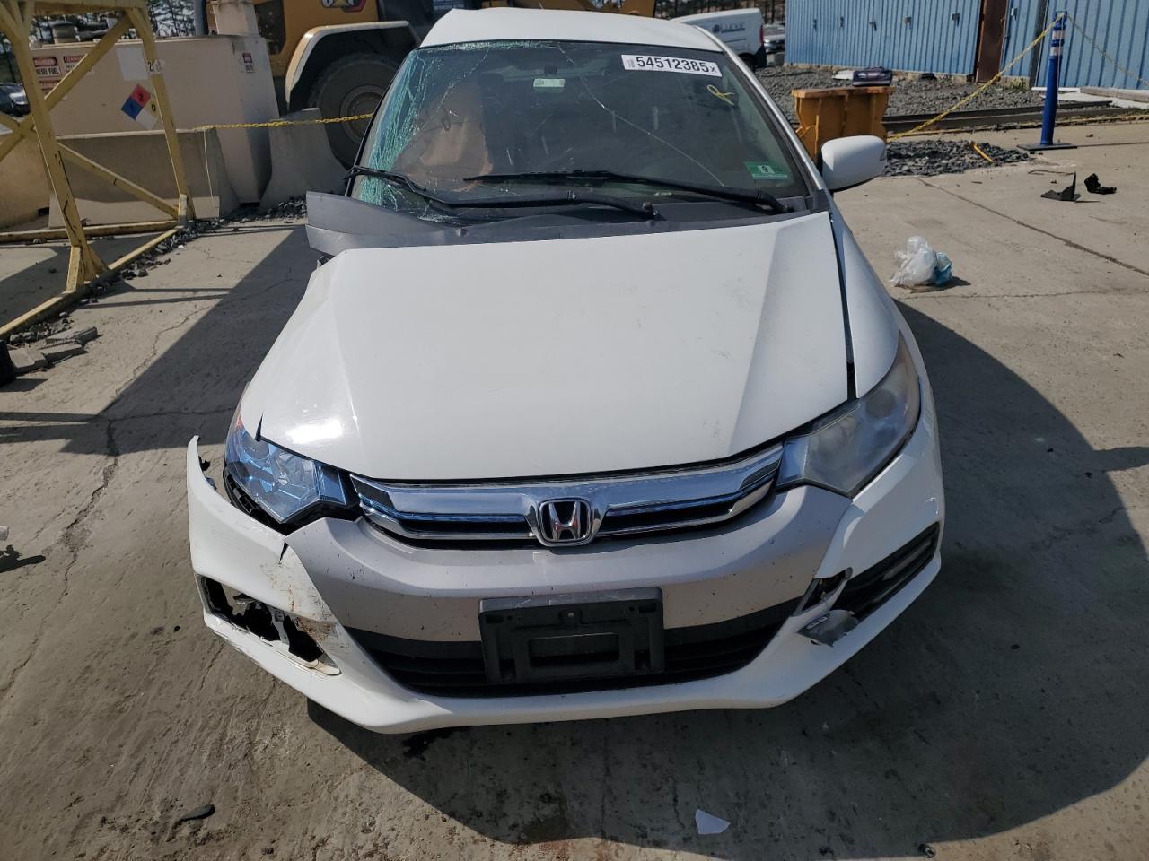 2012 Honda Insight Ex White vin: JHMZE2H79CS005016