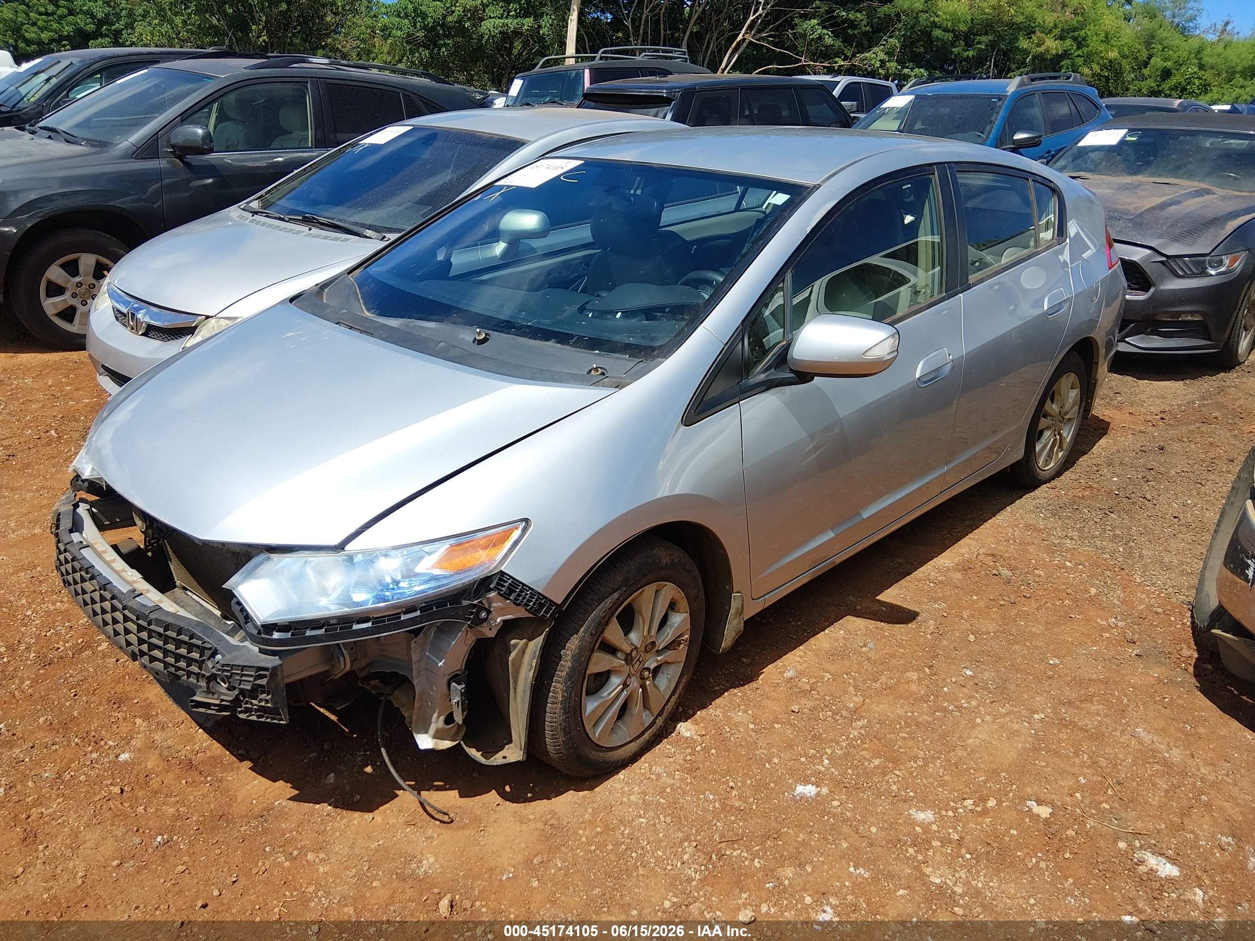 2013 Honda Insight Ex Silver vin: JHMZE2H79DS000125
