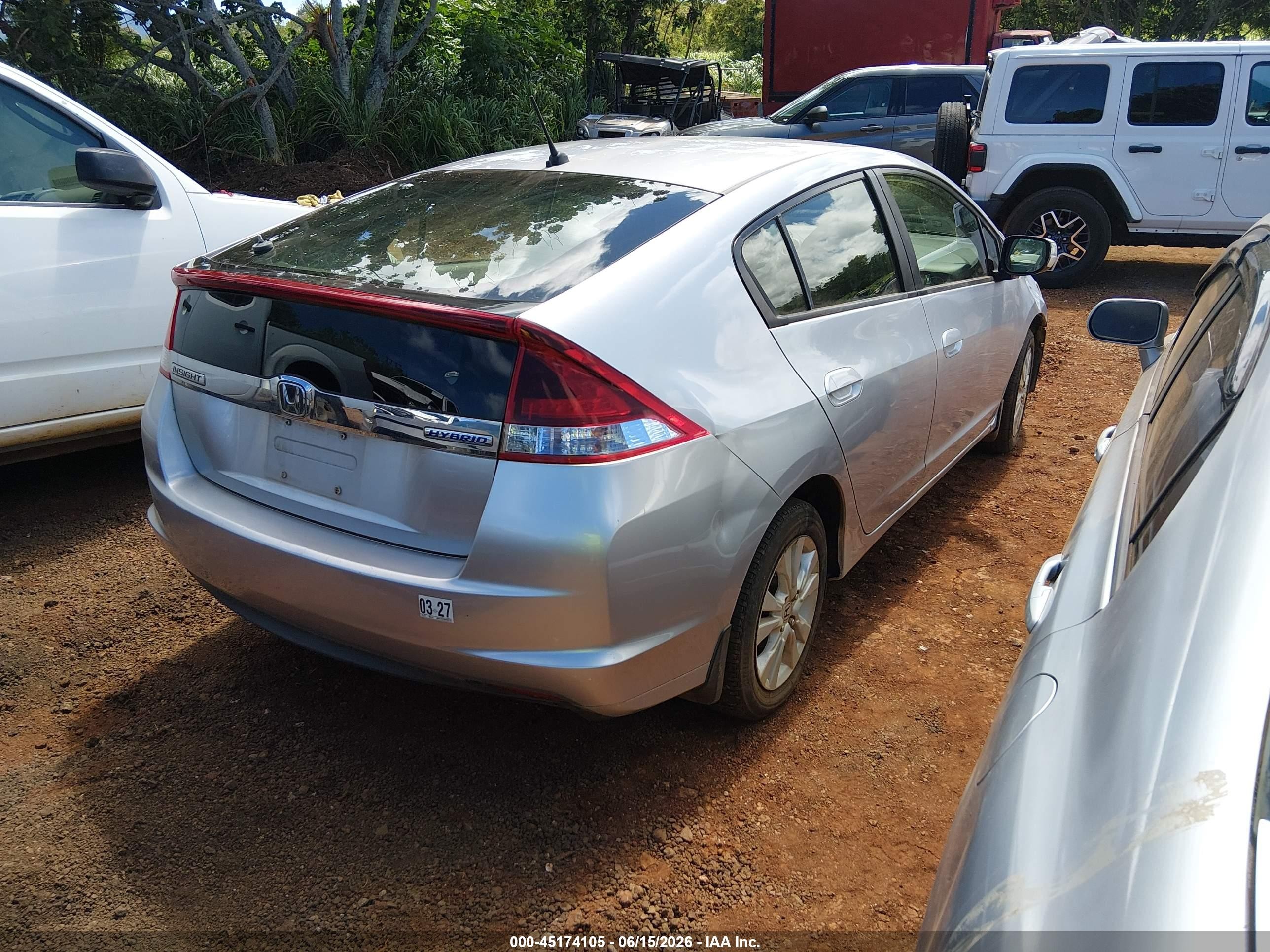 2013 Honda Insight Ex Silver vin: JHMZE2H79DS000125