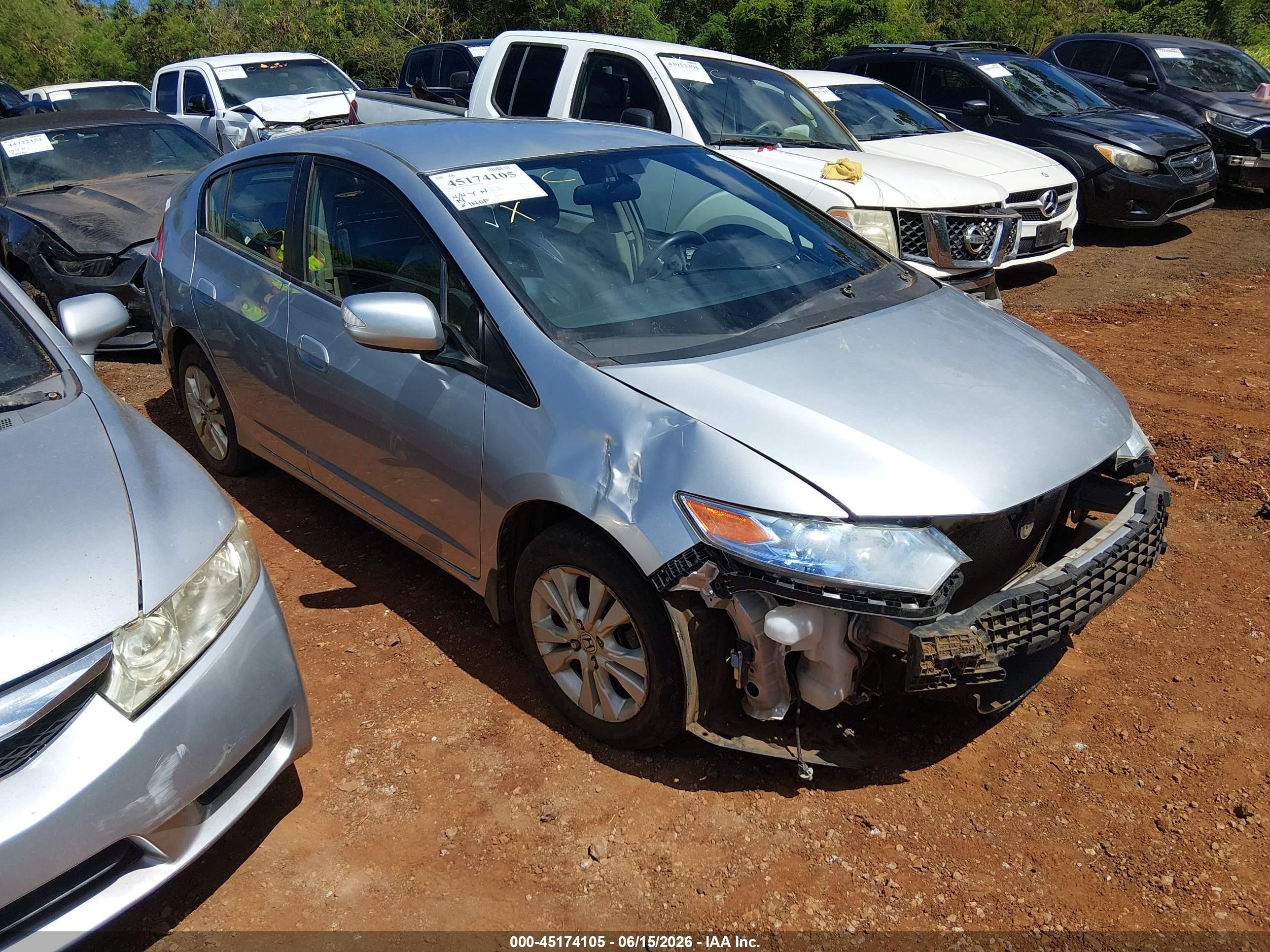 2013 Honda Insight Ex Silver vin: JHMZE2H79DS000125