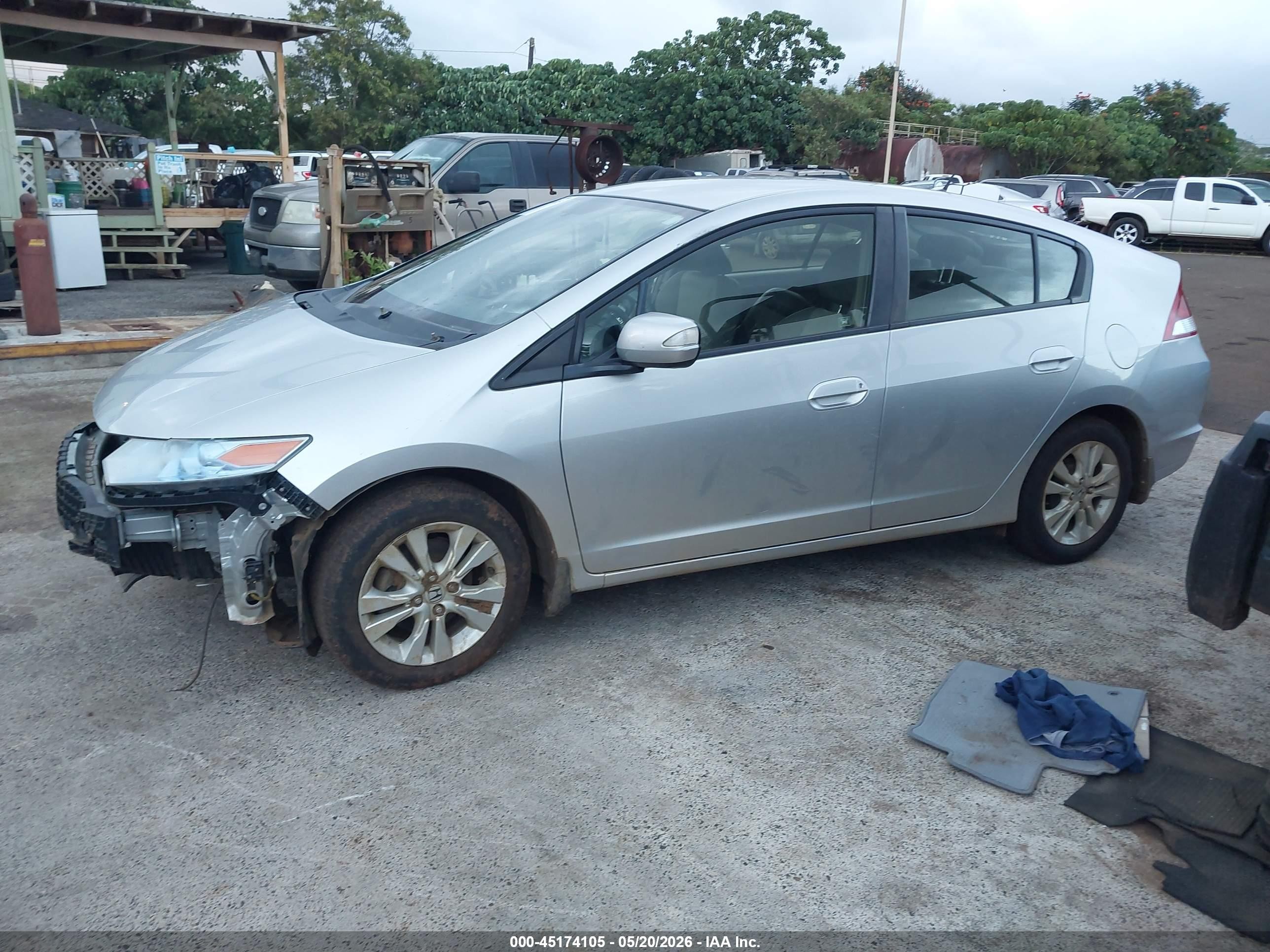 2013 Honda Insight Ex Silver vin: JHMZE2H79DS000125
