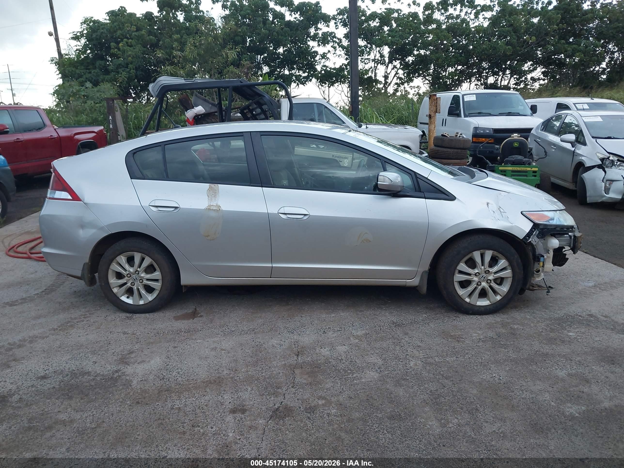 2013 Honda Insight Ex Silver vin: JHMZE2H79DS000125
