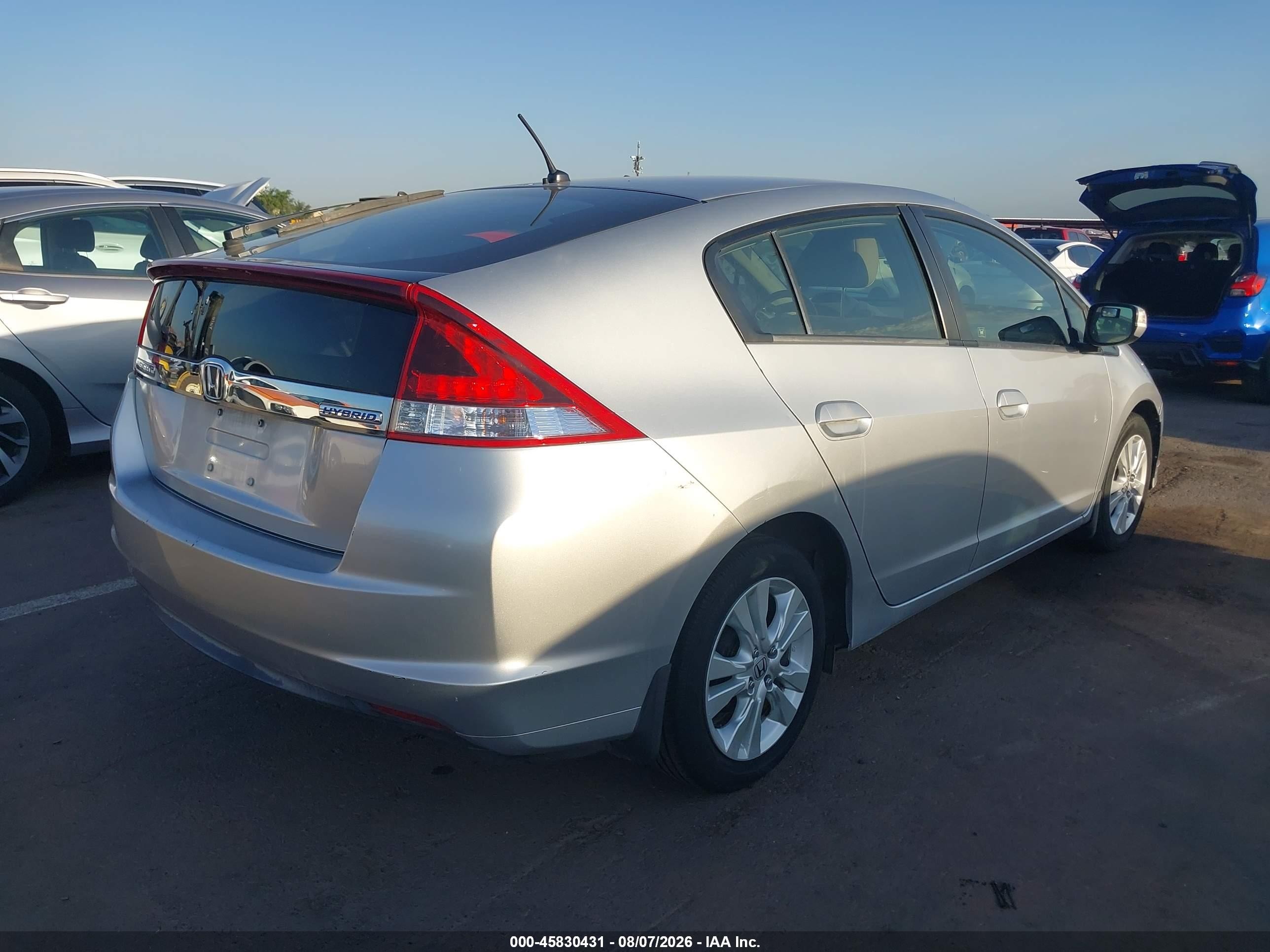 2013 Honda Insight Ex Silver vin: JHMZE2H79DS000464